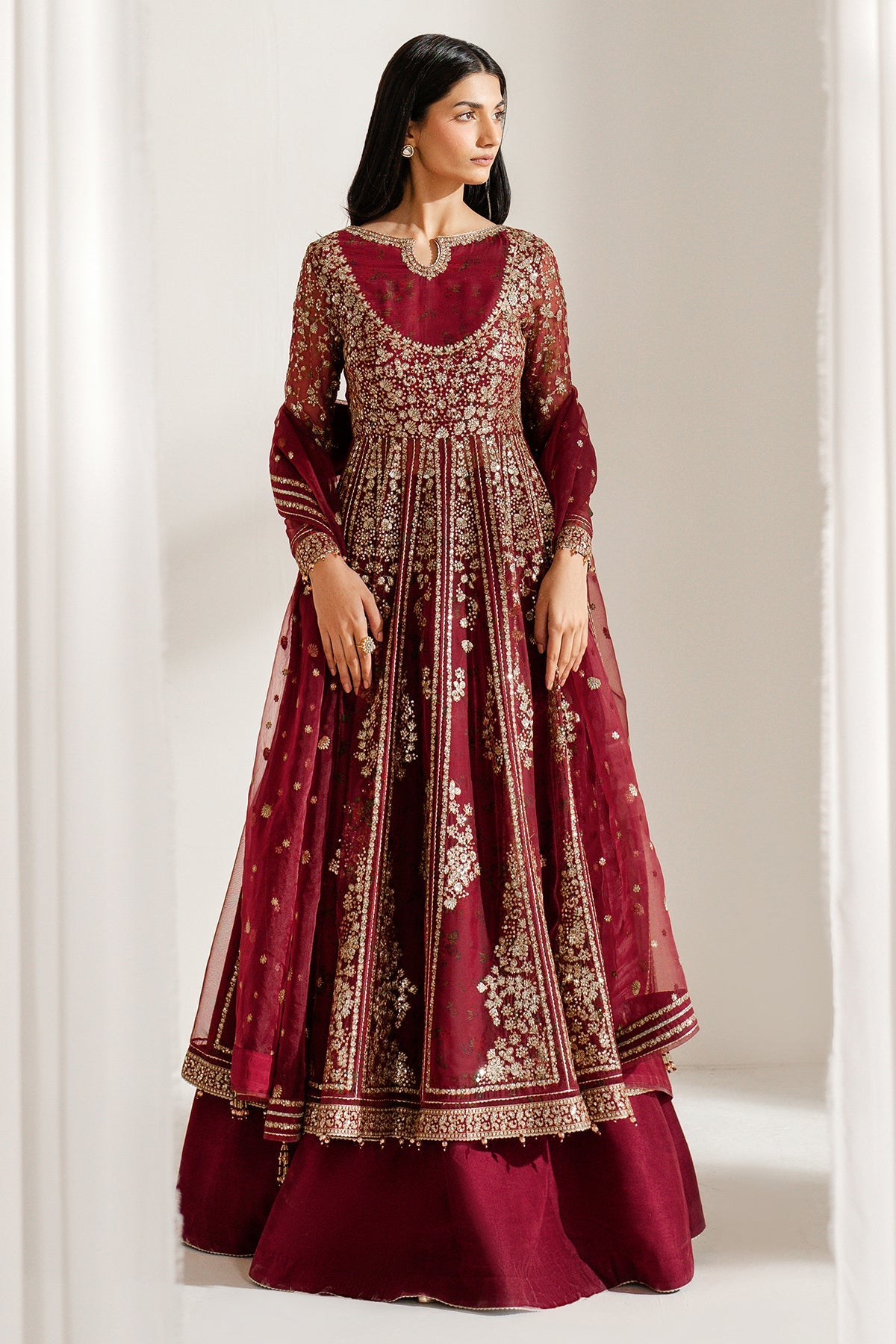 EMBROIDERED CHIFFON UC-3080