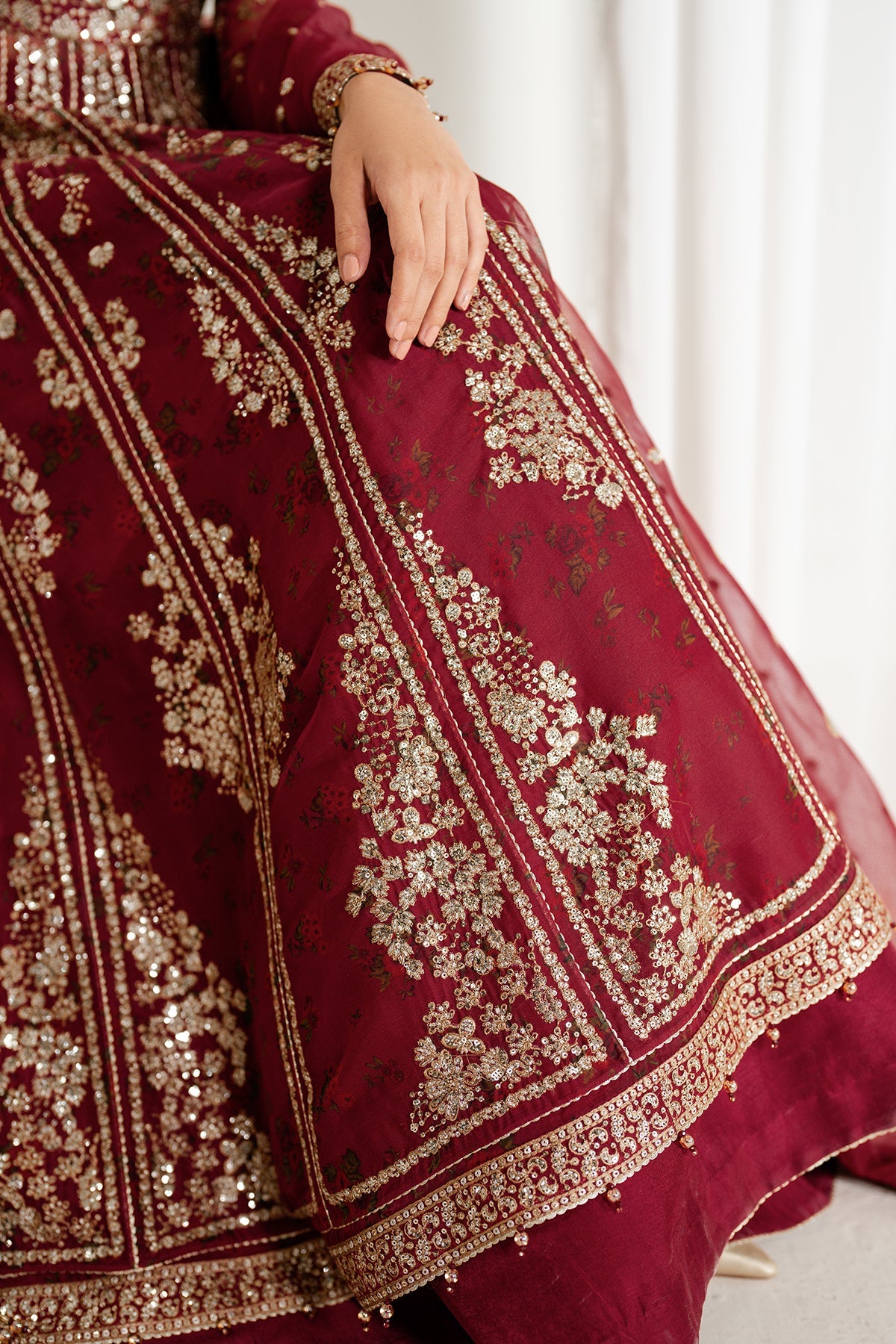 EMBROIDERED CHIFFON UC-3080