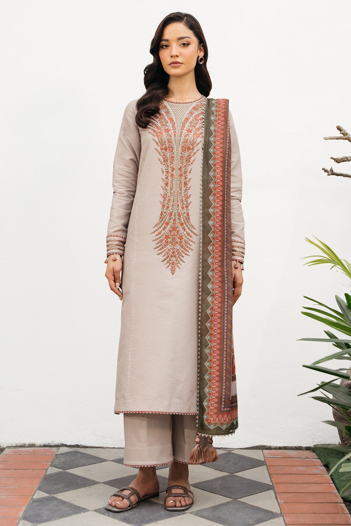 EMBROIDERED DOBBY LAWN USE-9189