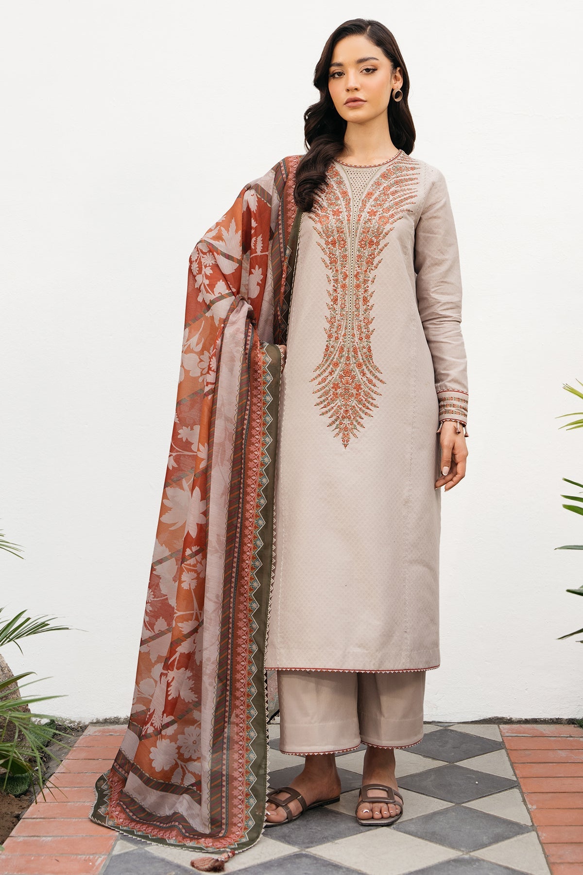 EMBROIDERED DOBBY LAWN USE-9189