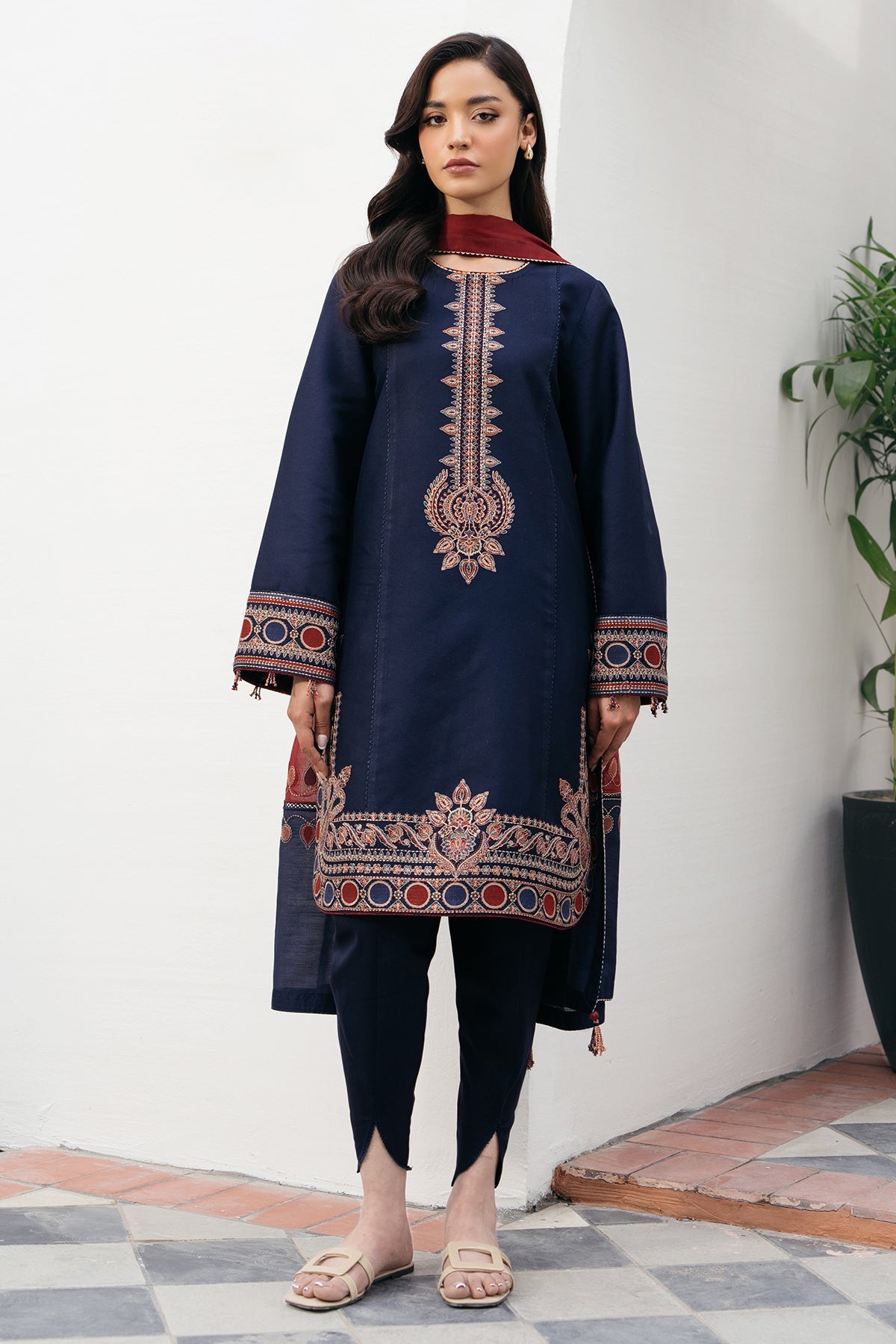 EMBROIDERED DOBBY LAWN USE-9179