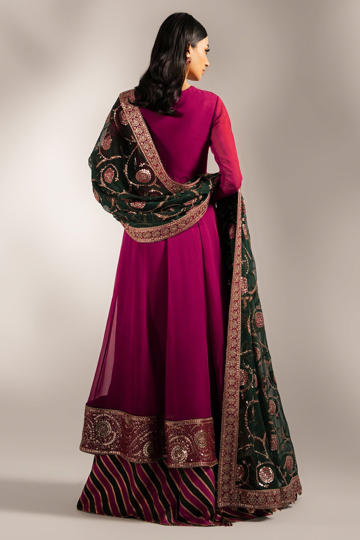 EMBROIDERED CHIFFON UC-3074