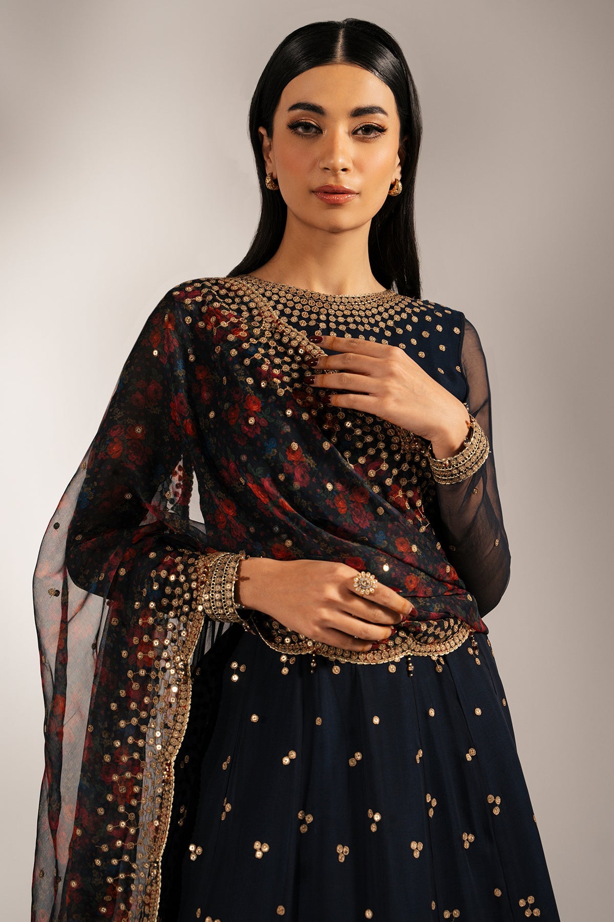 black formal gown