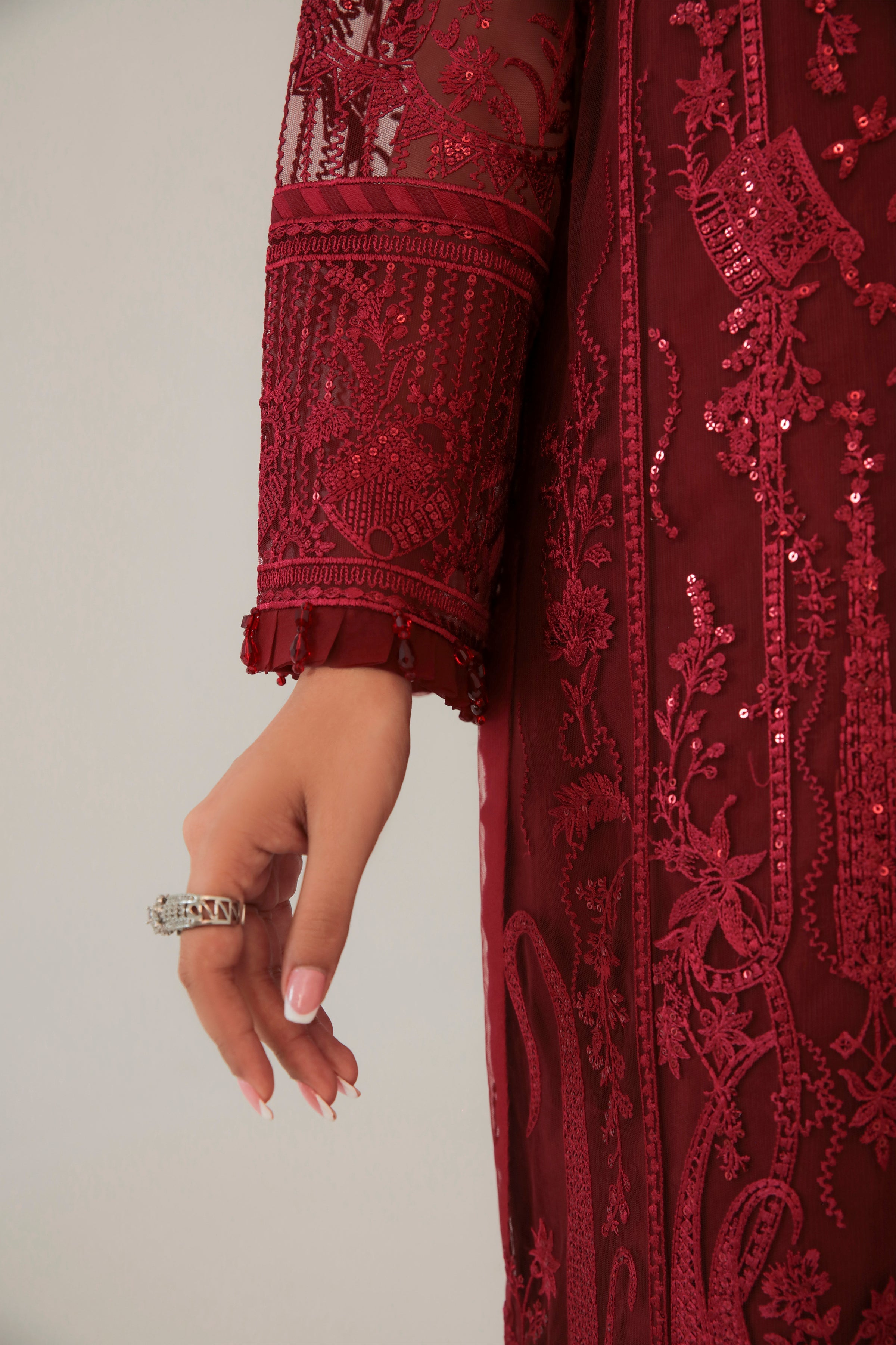 red black formal dress