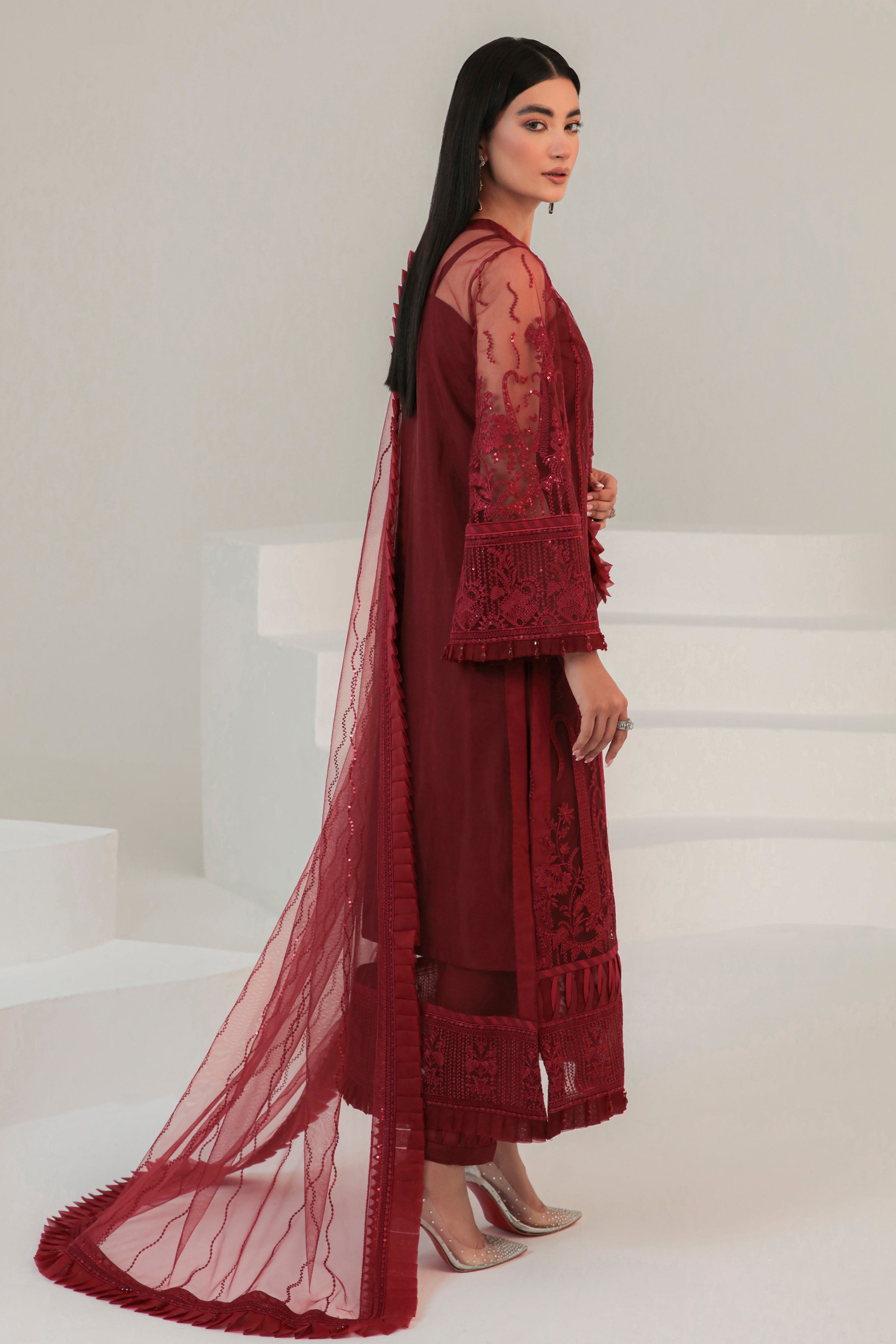 formal red suit