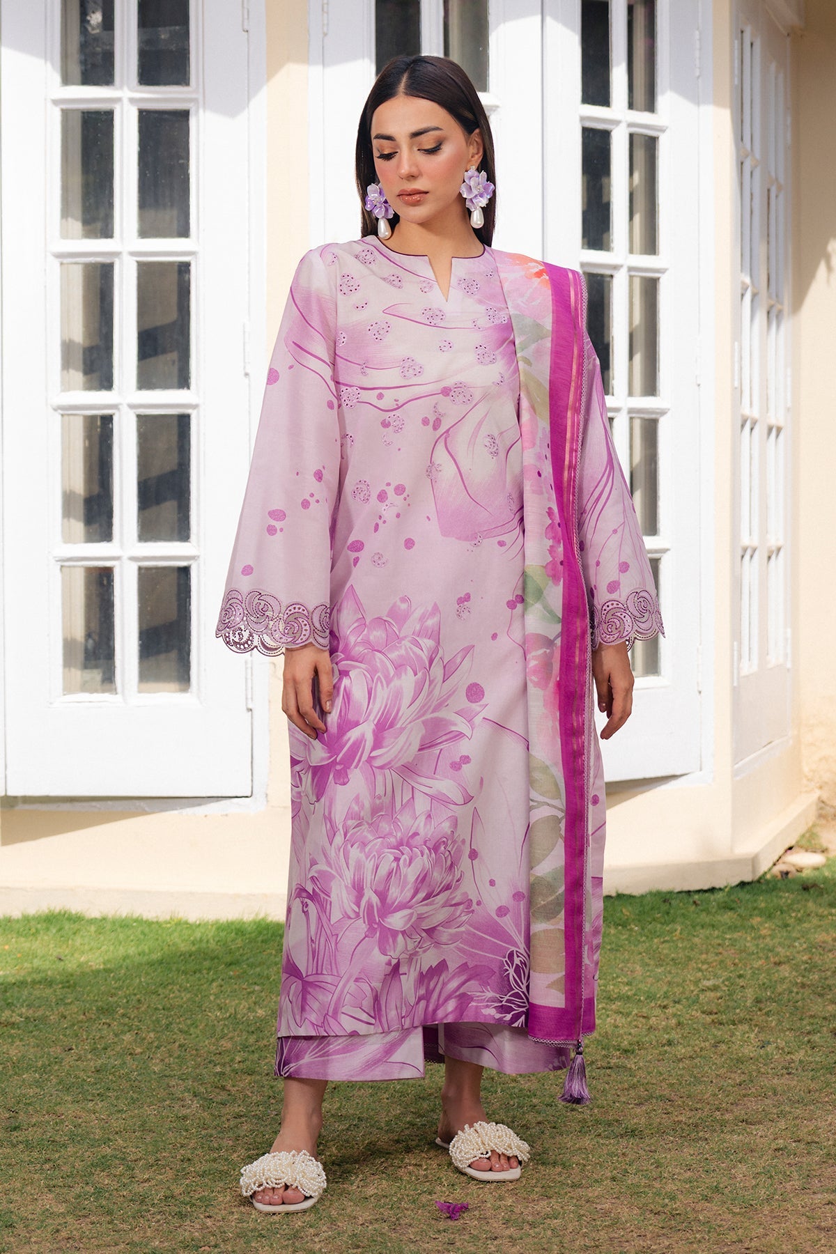 EMBROIDERED LAWN RTW-1293