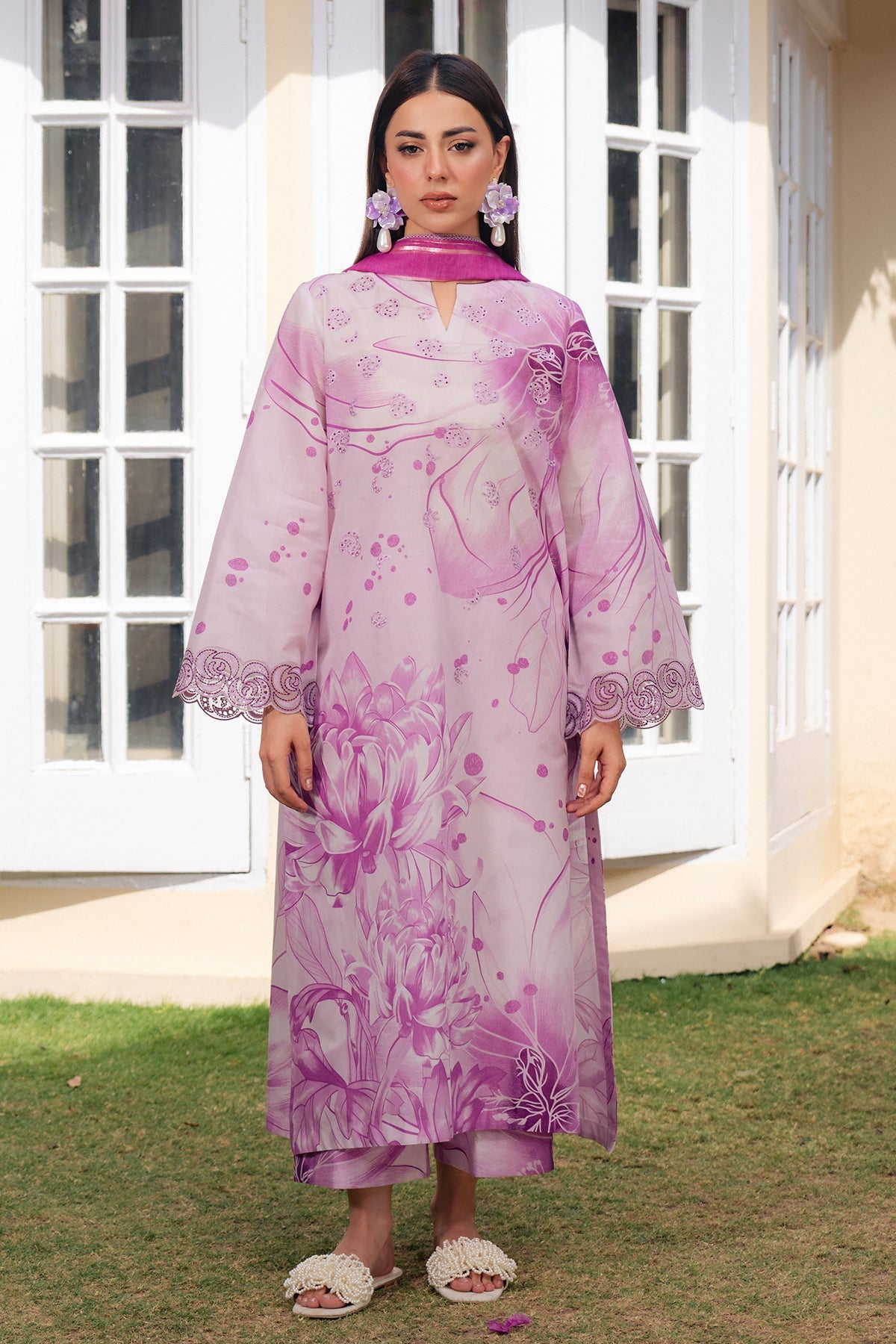 EMBROIDERED LAWN RTW-1293