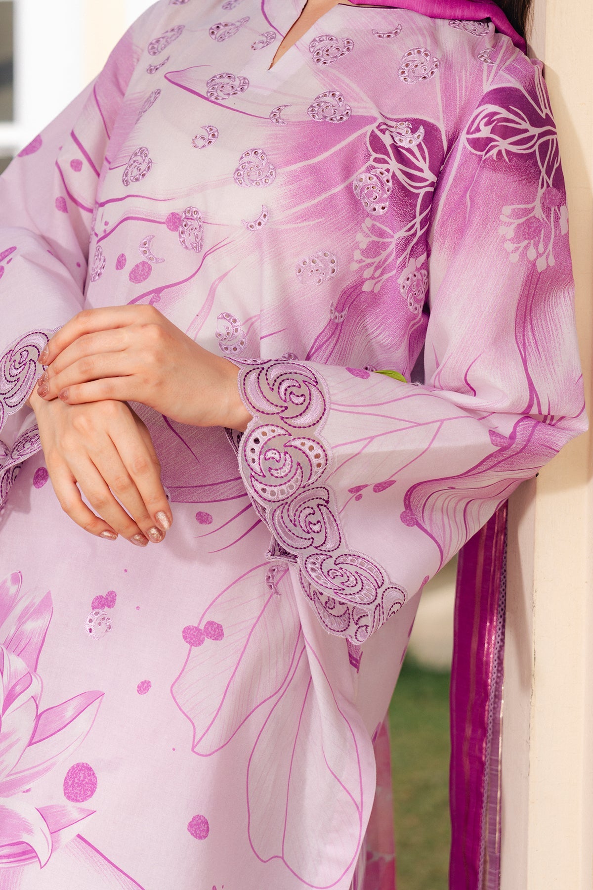 EMBROIDERED LAWN RTW-1293