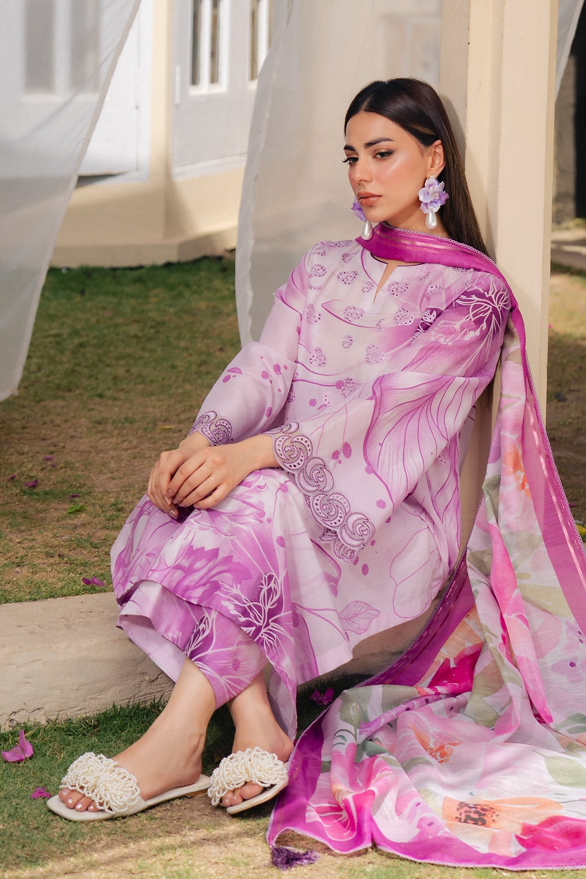 EMBROIDERED LAWN RTW-1293