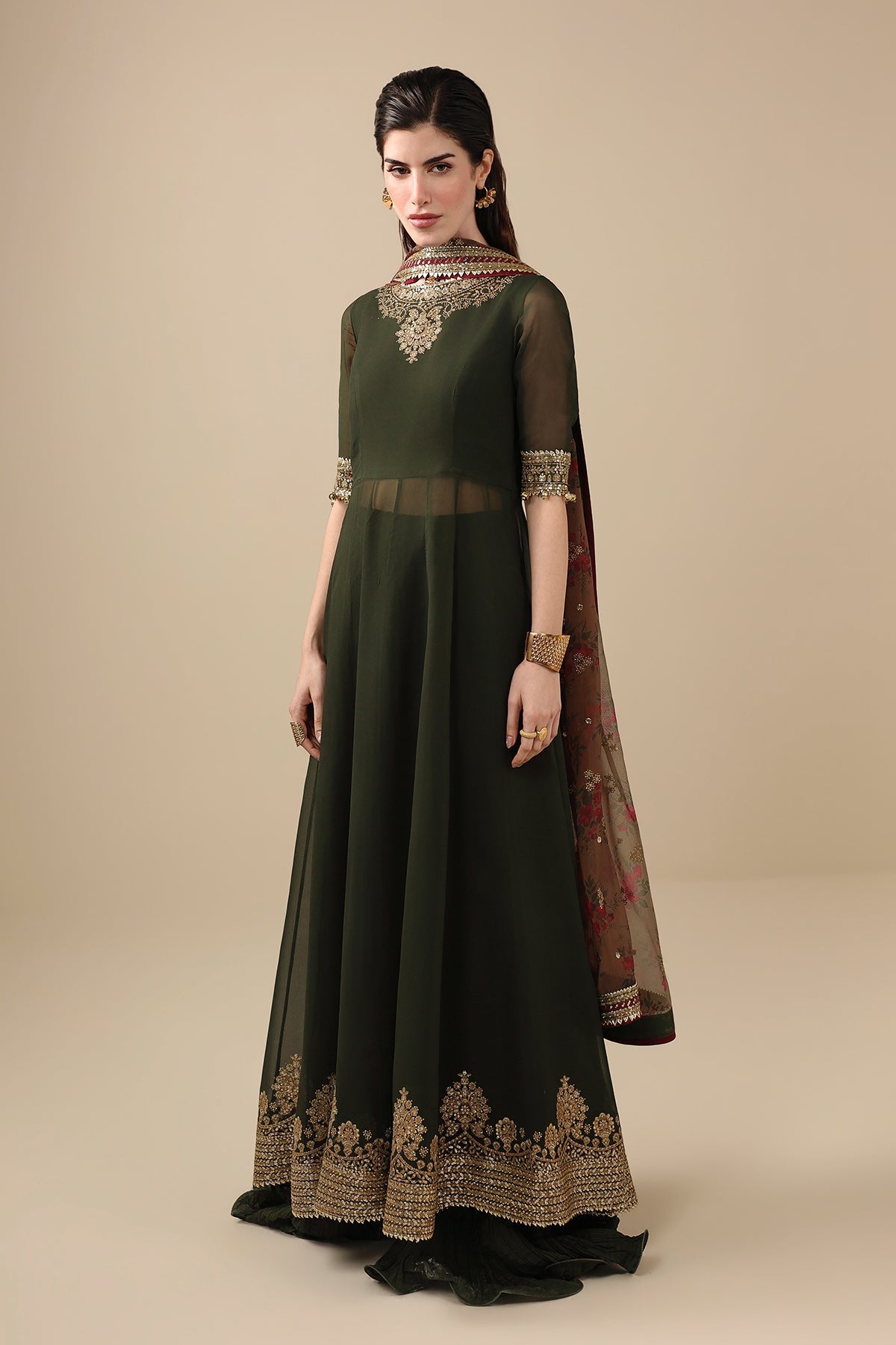 EMBROIDERED CHIFFON UC-3121