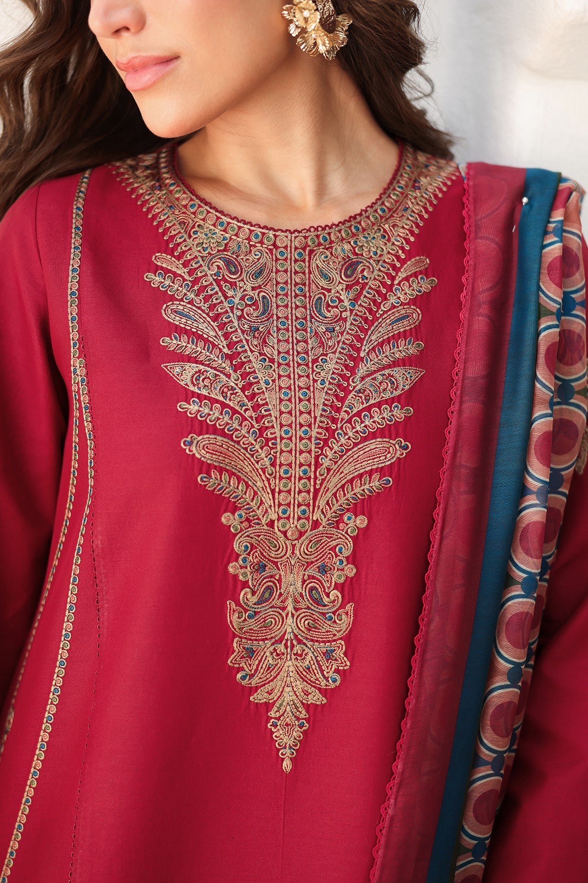 EMBROIDERED LAWN RTW-1236