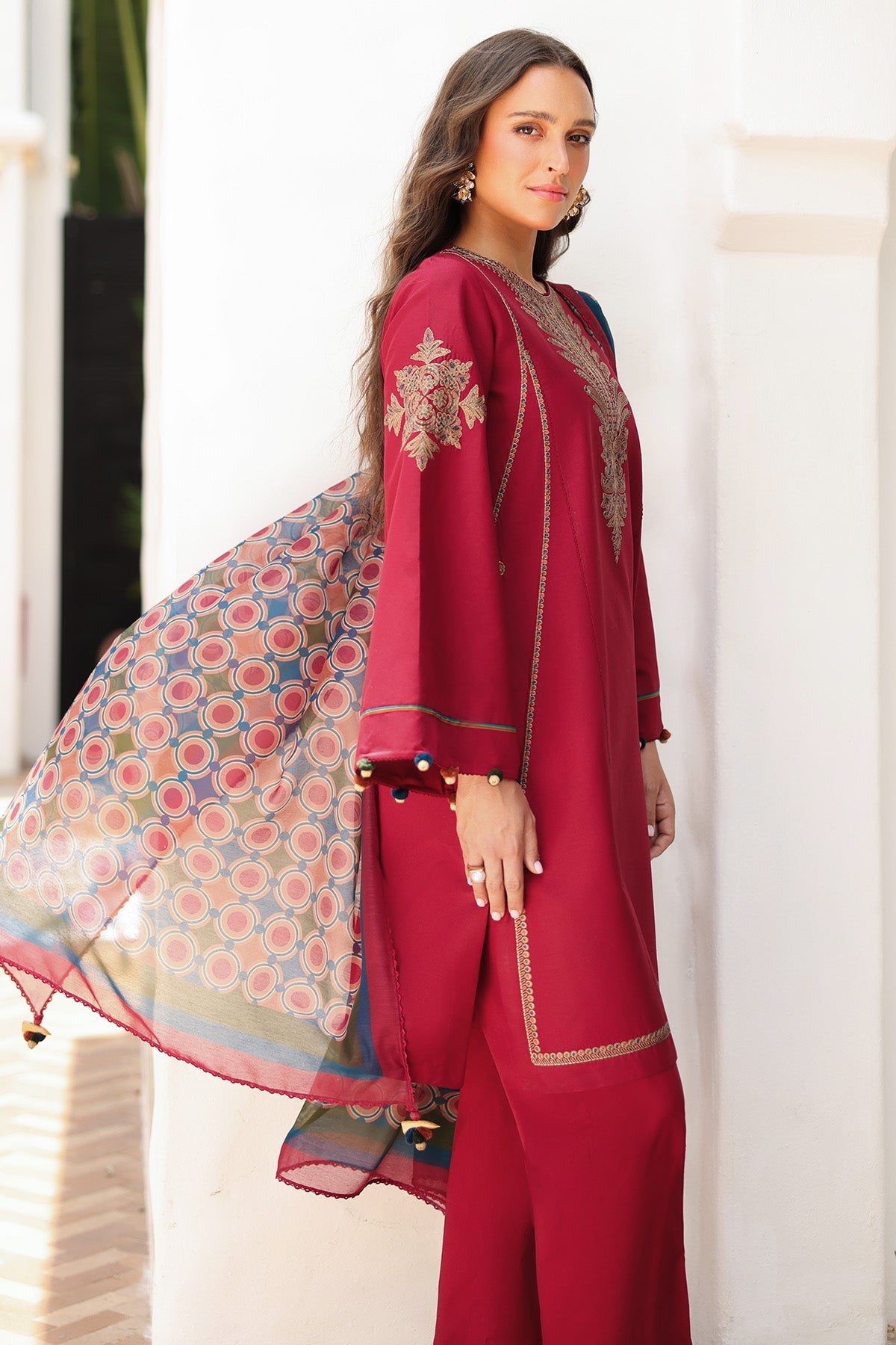 EMBROIDERED LAWN RTW-1236