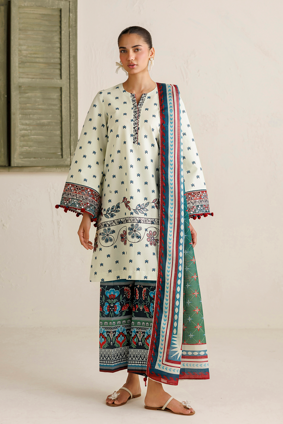 EMBROIDERED LAWN RTW-9389