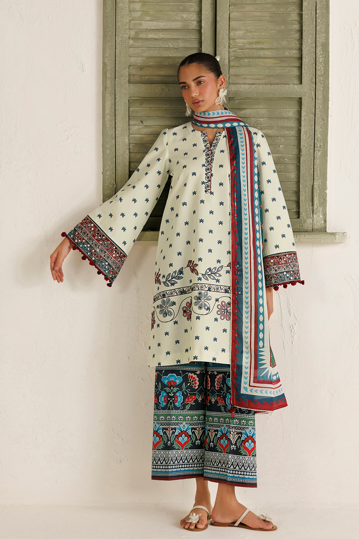 EMBROIDERED LAWN RTW-9389