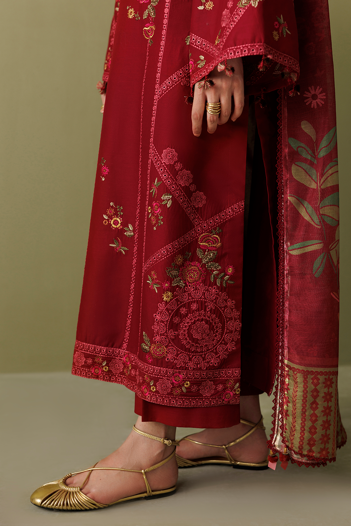 EMBROIDERED LAWN RTW-9343