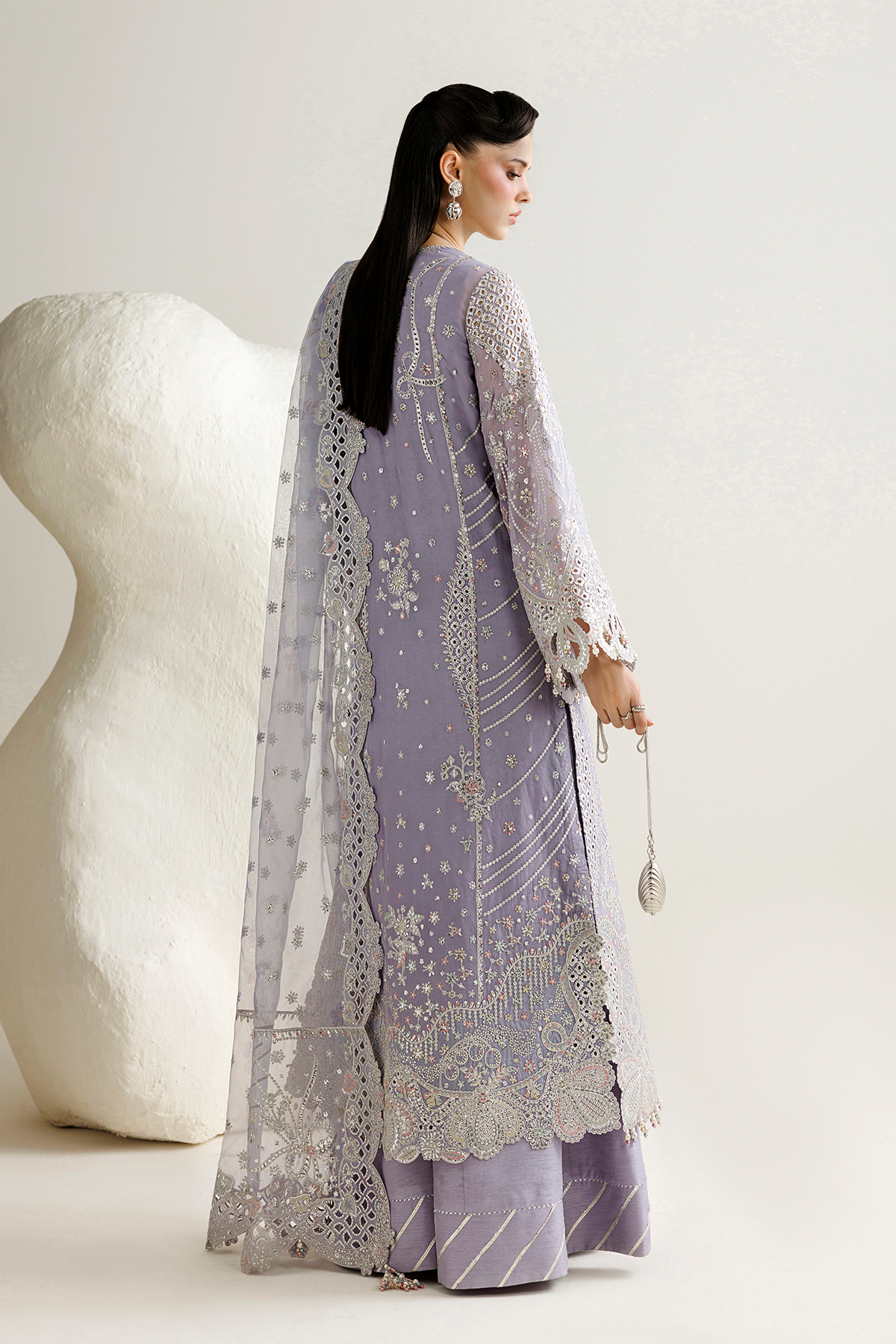 EMBROIDERED CHIFFON UC-3145