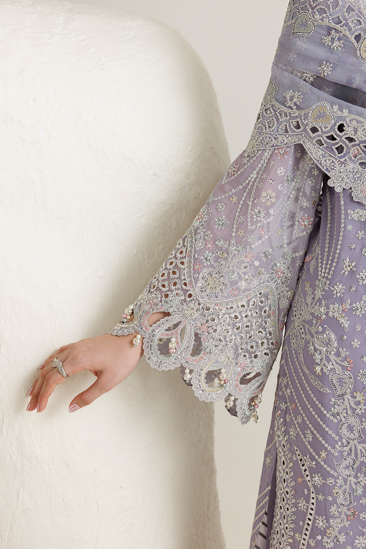 EMBROIDERED CHIFFON UC-3145