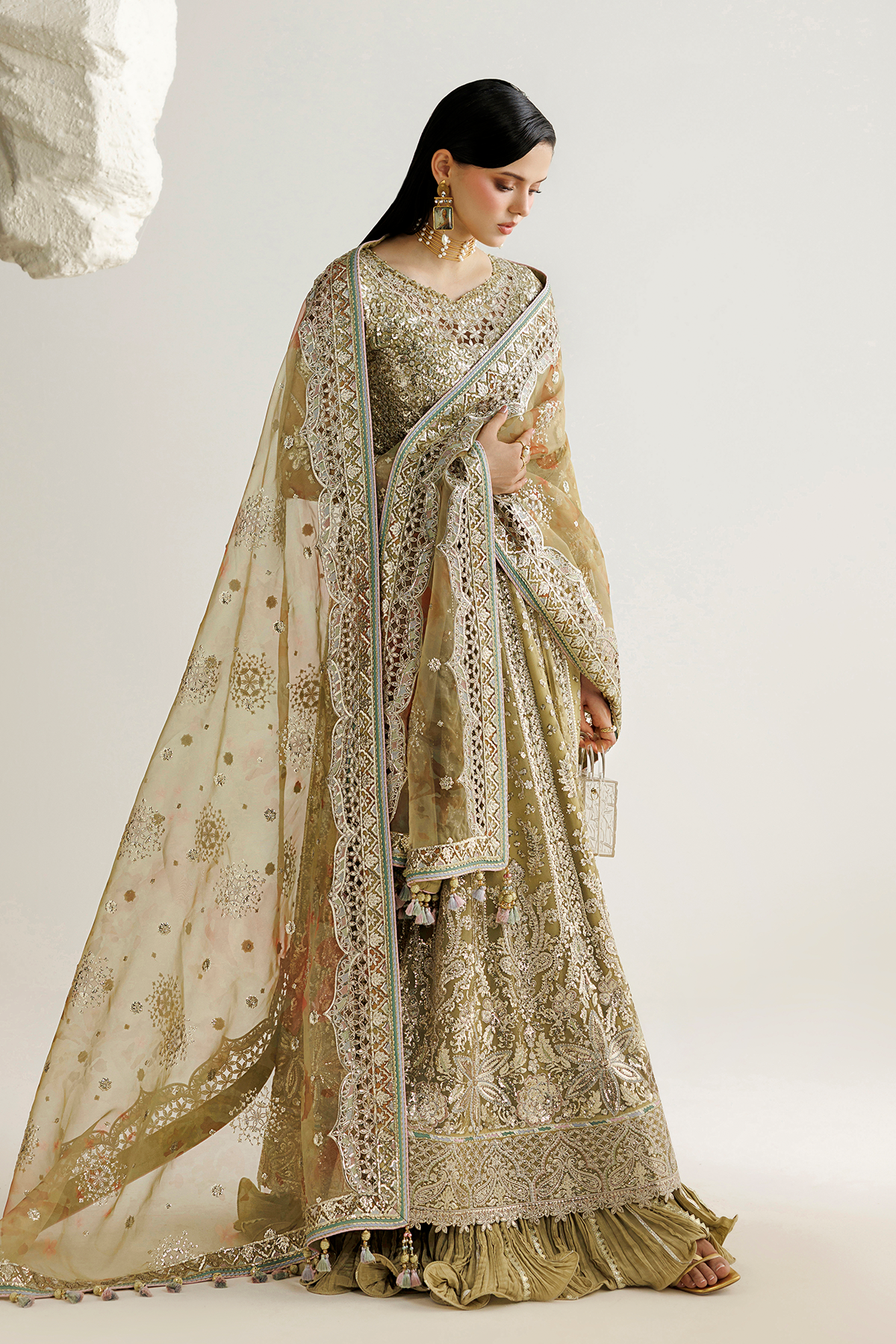 EMBROIDERED CHIFFON UC-3140