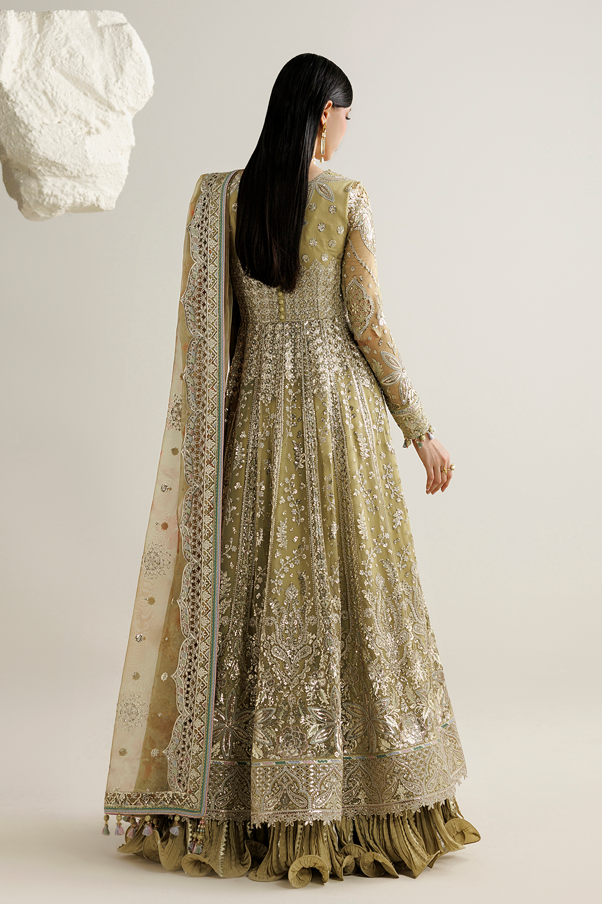 EMBROIDERED CHIFFON UC-3140