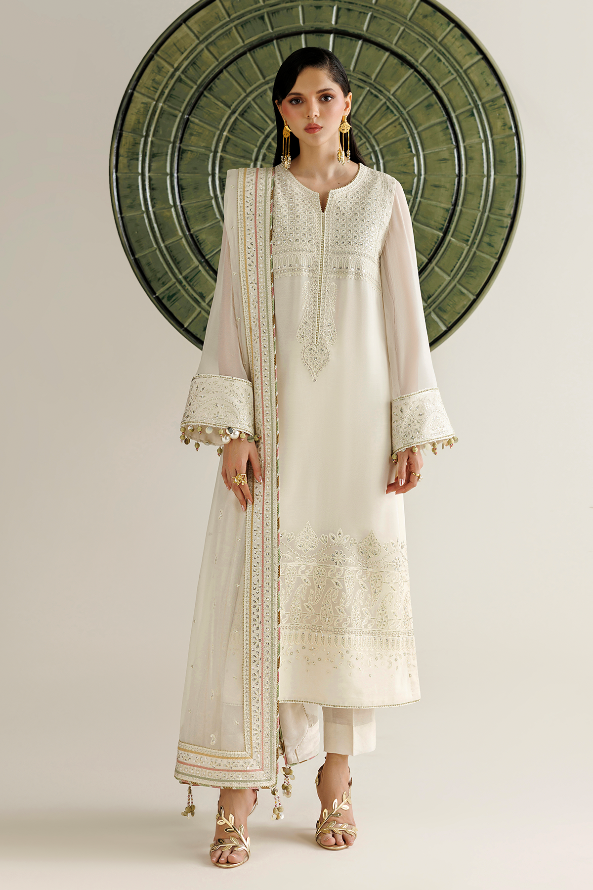 EMBROIDERED CHIFFON UC-3135