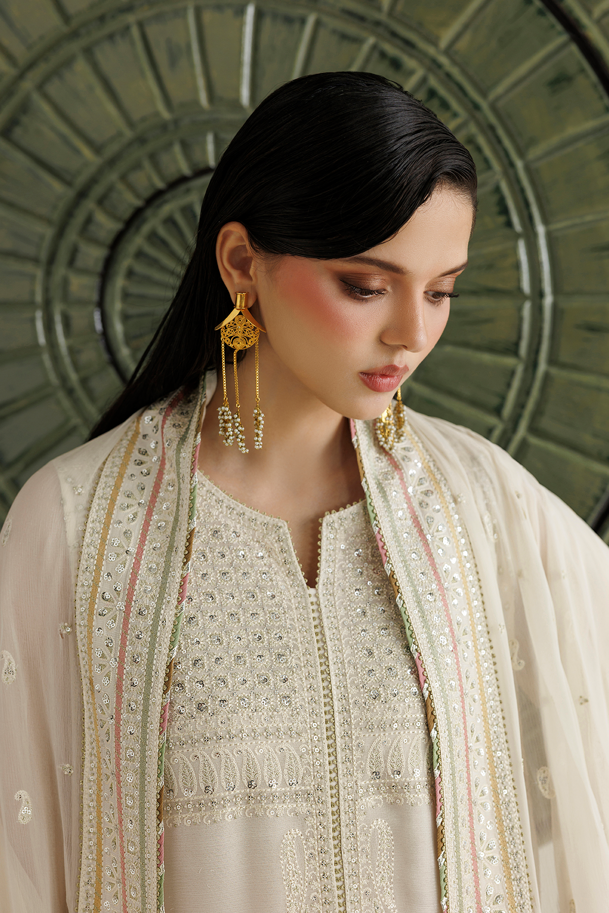 EMBROIDERED CHIFFON UC-3135