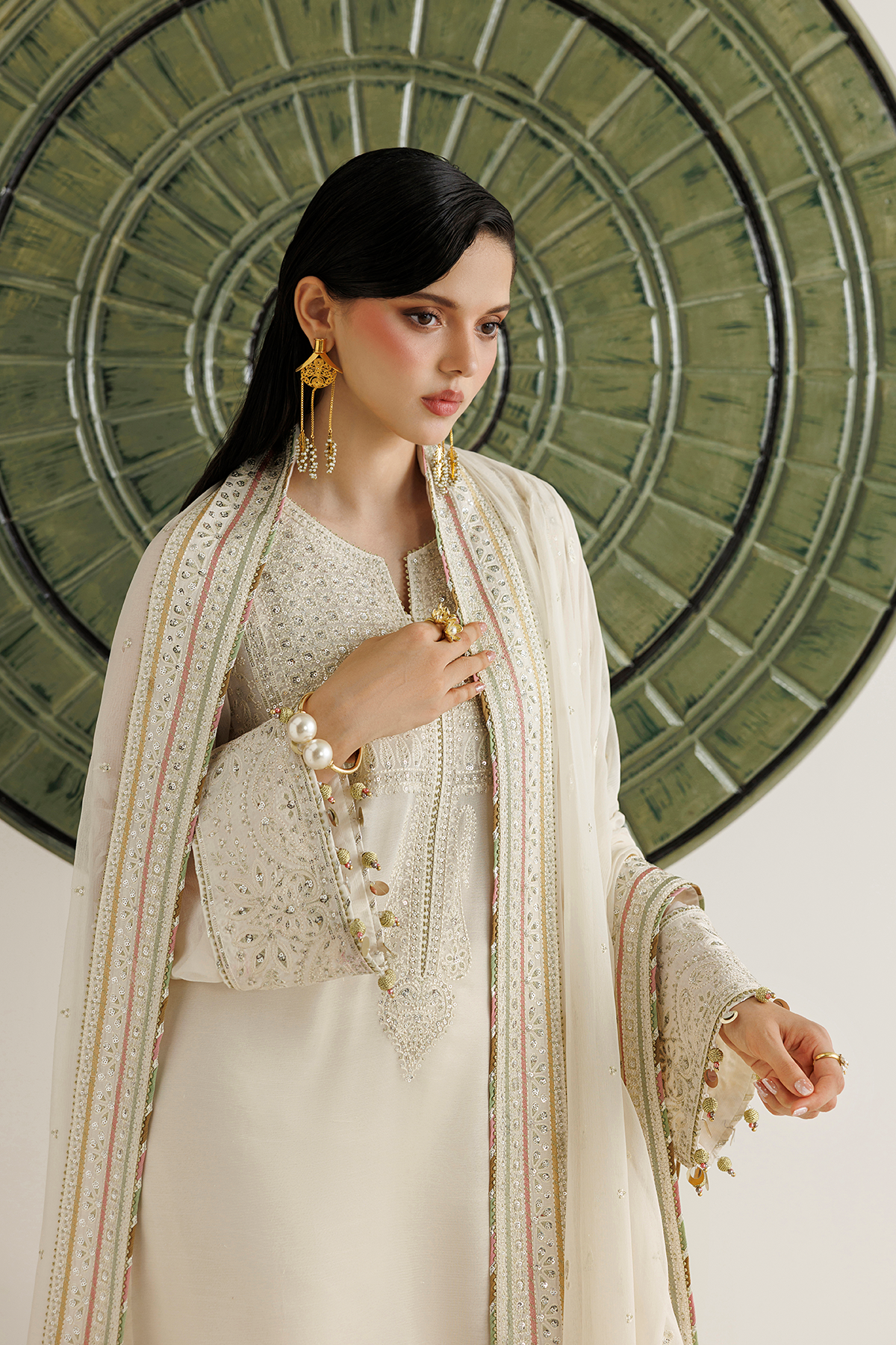 EMBROIDERED CHIFFON UC-3135