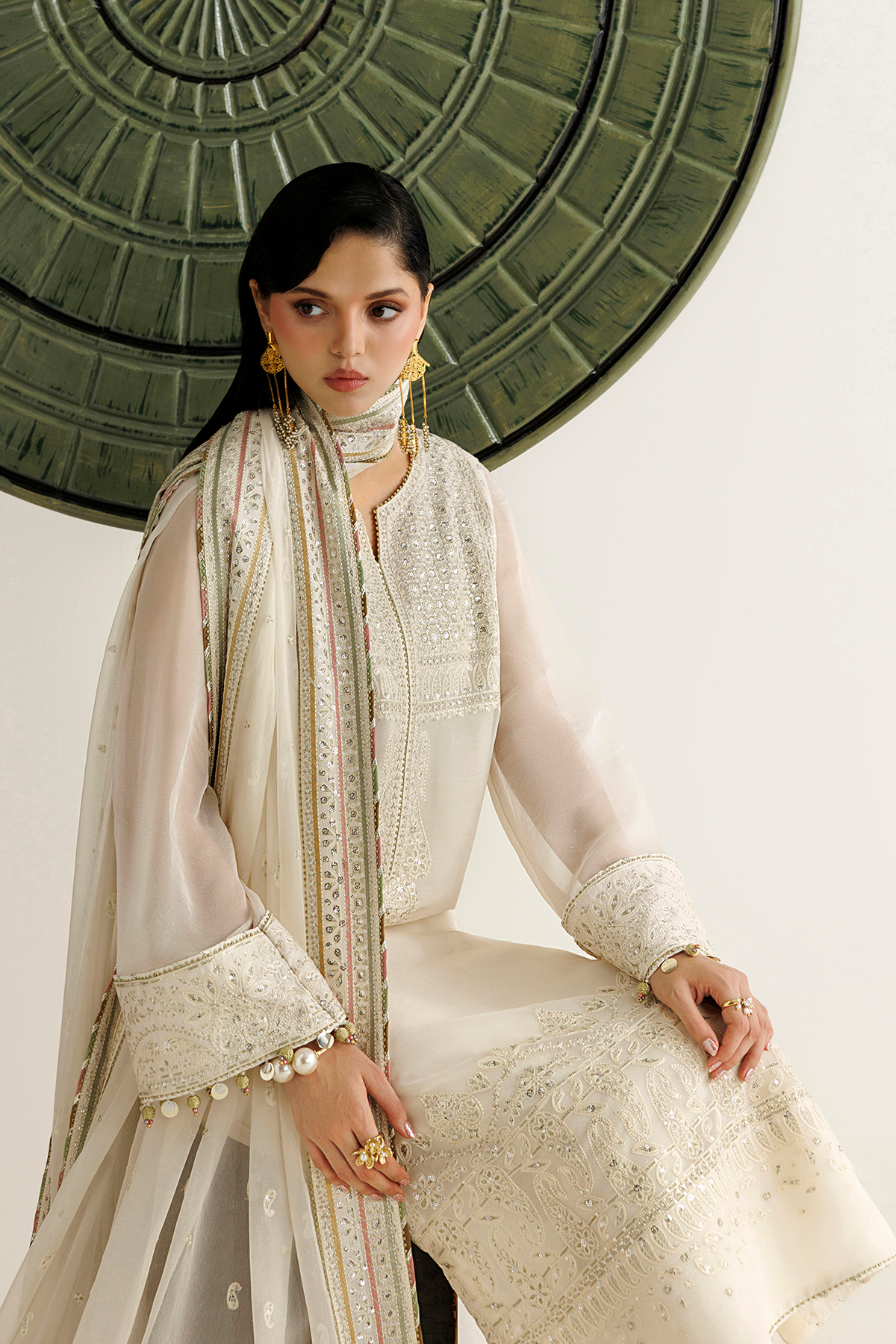 EMBROIDERED CHIFFON UC-3135