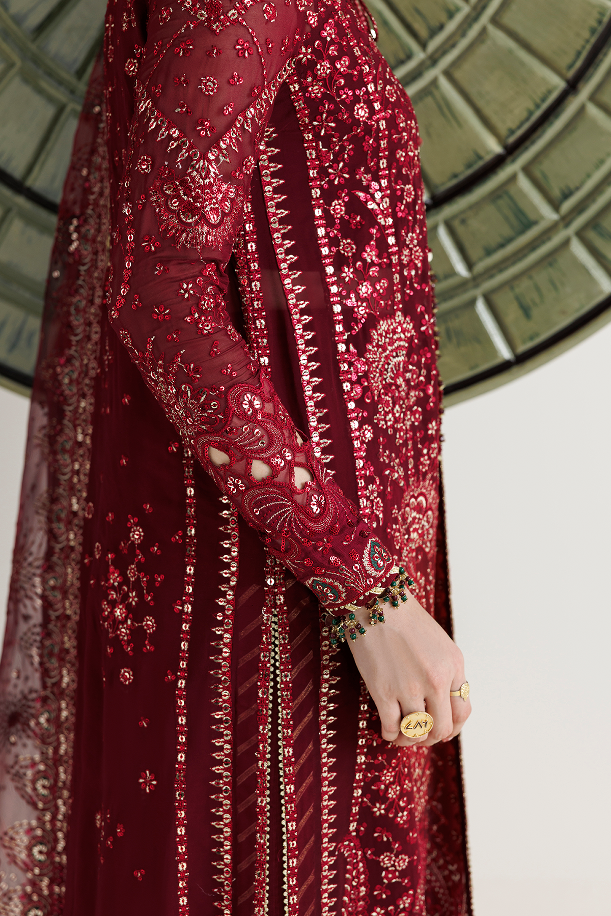 EMBROIDERED CHIFFON UC-3143