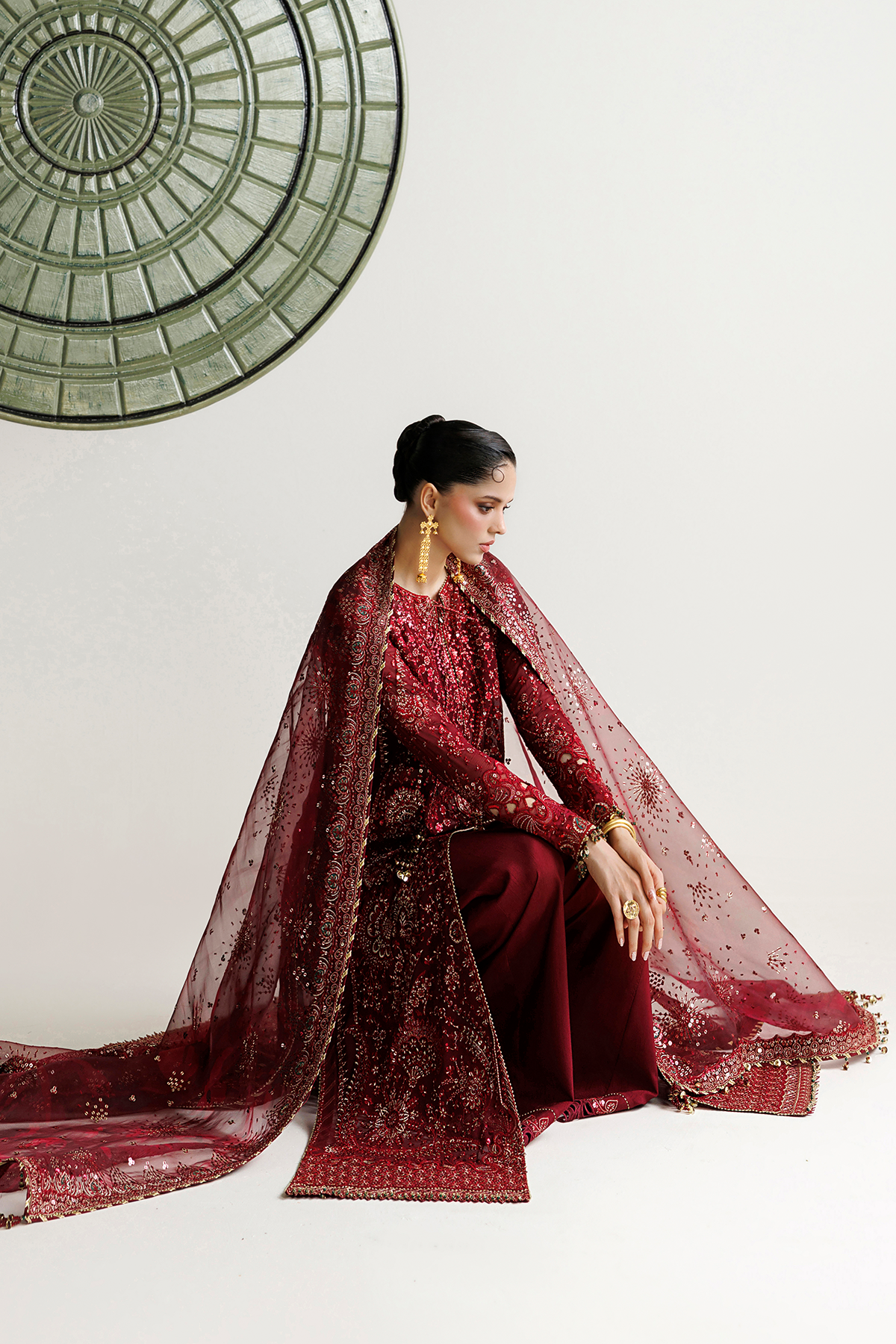 EMBROIDERED CHIFFON UC-3143