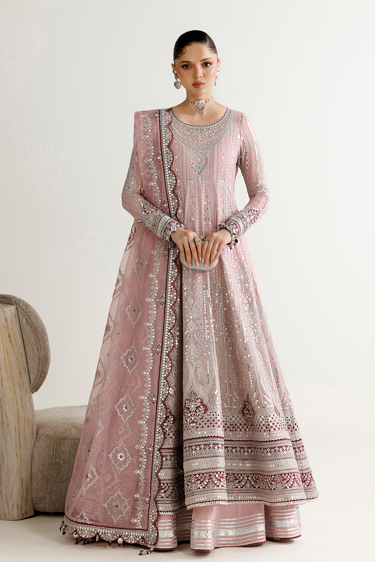 EMBROIDERED CHIFFON UC-3142