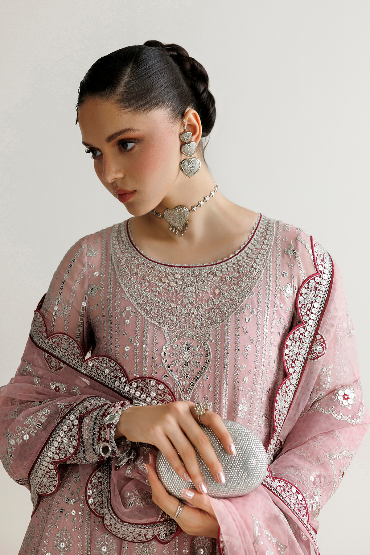 EMBROIDERED CHIFFON UC-3142
