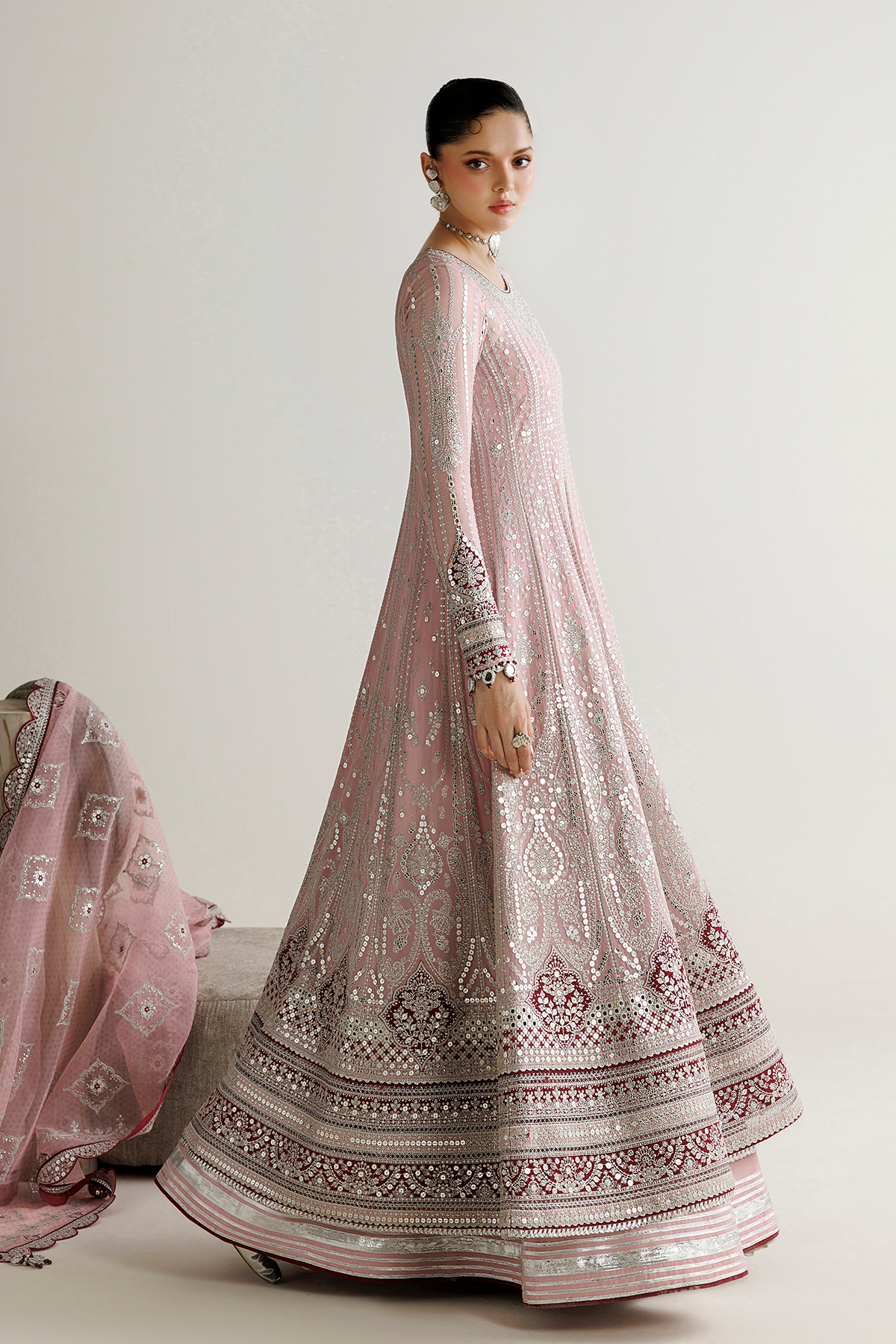 EMBROIDERED CHIFFON UC-3142