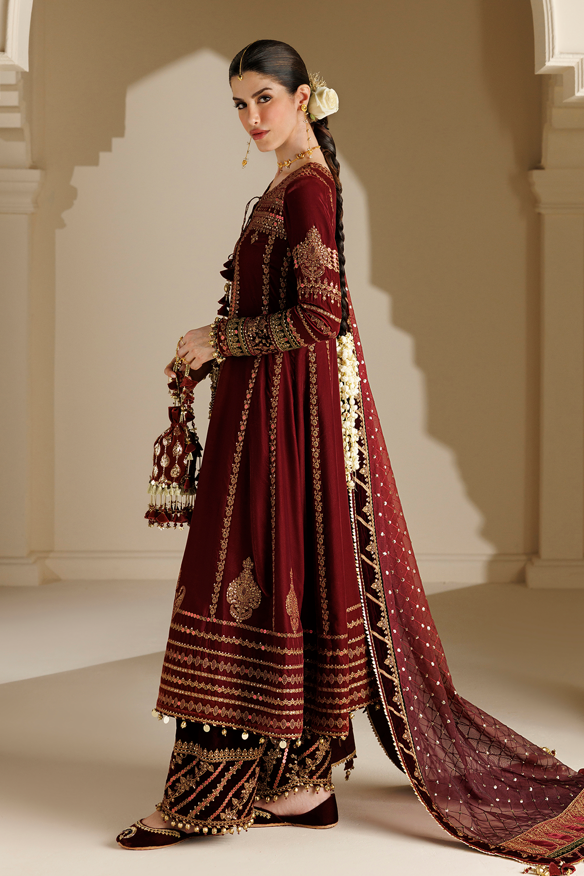 Embroidered Velvet Formal CVF26-D10