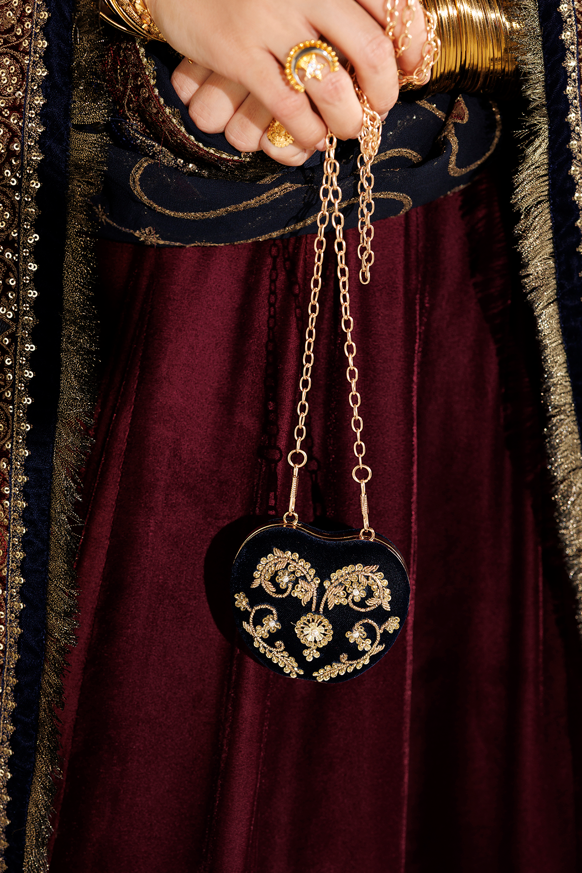 Embroidered Velvet Formal CVF26-D04
