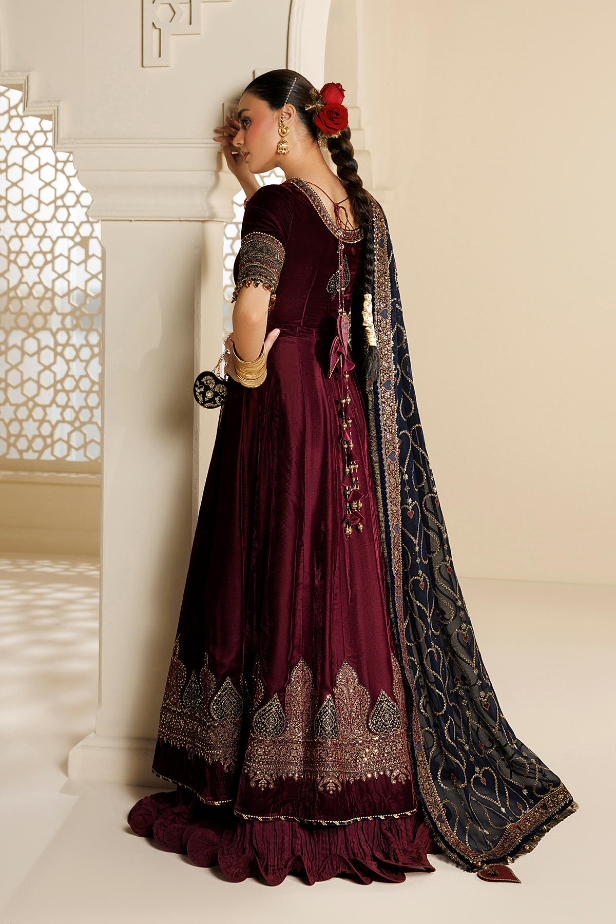 Embroidered Velvet Formal CVF26-D04