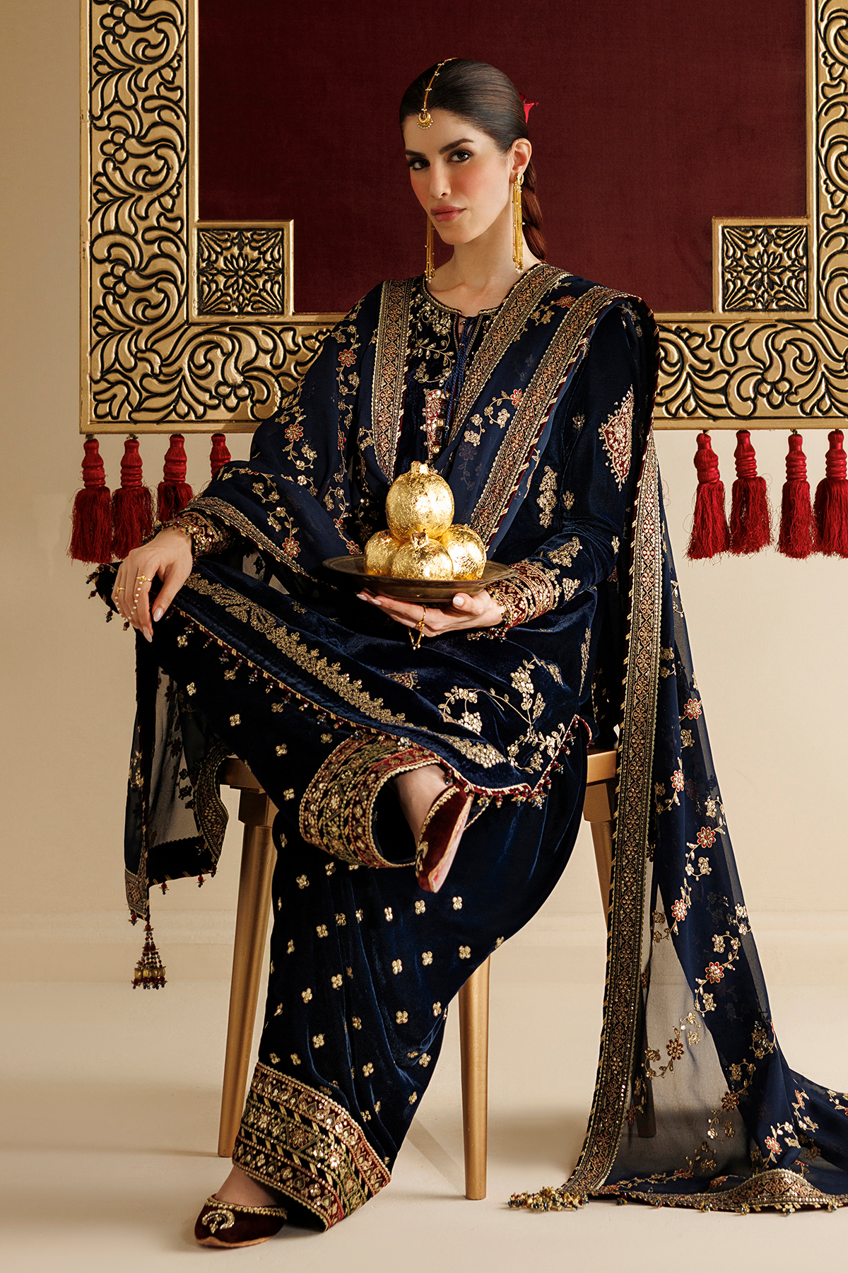 Embroidered Velvet Formal CVF26-D11