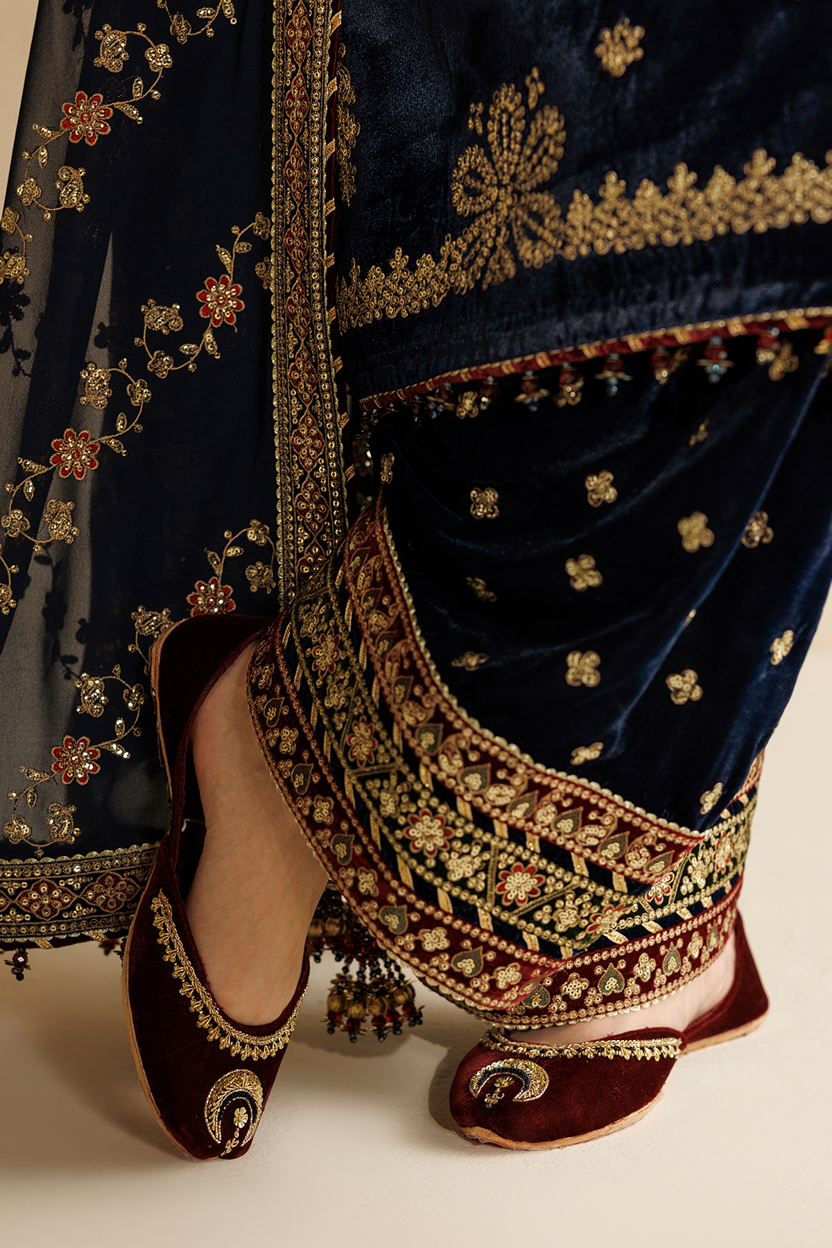 Embroidered Velvet Formal CVF26-D11