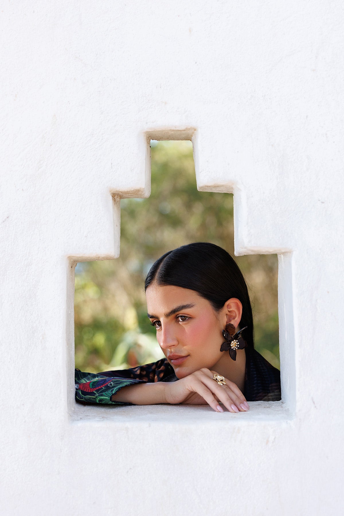 EMBROIDERED LAWN USE-9310