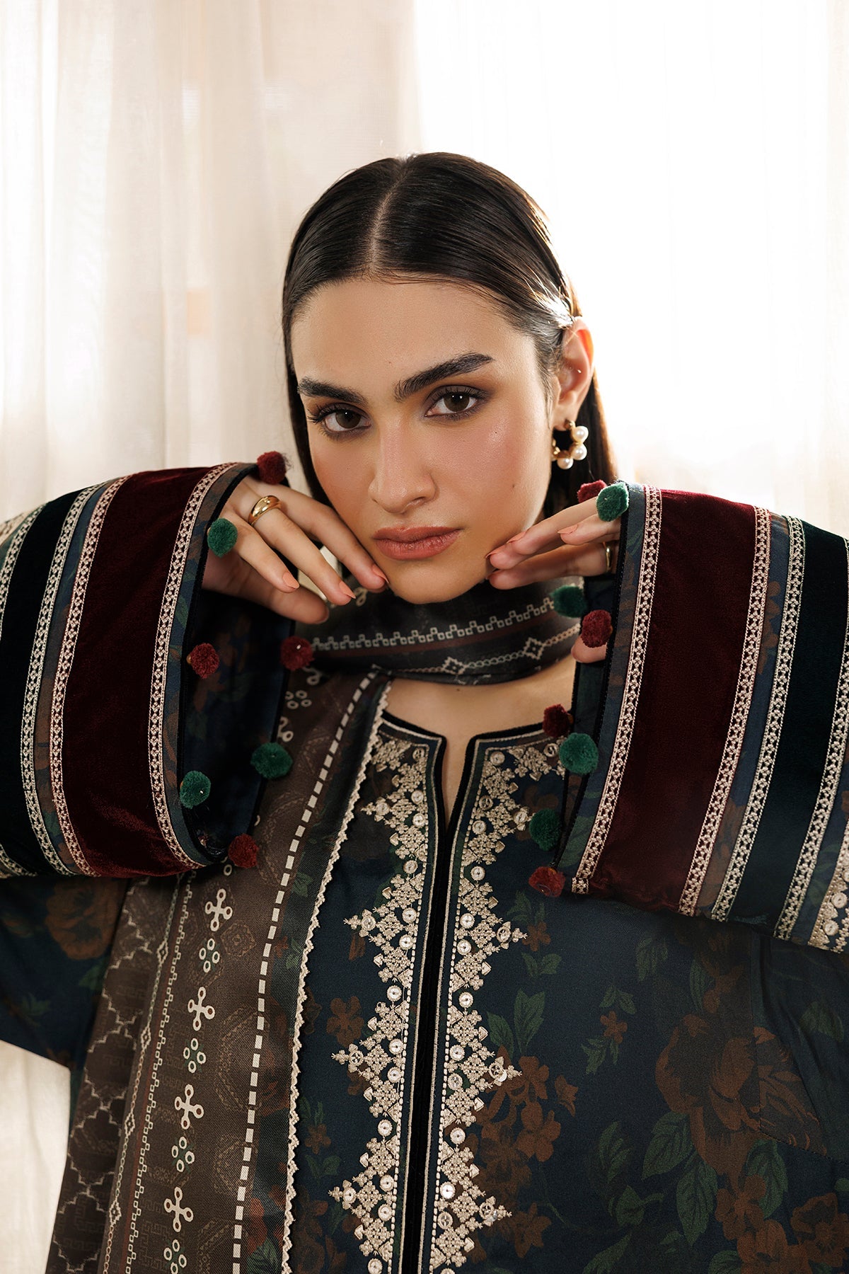 EMBROIDERED PREMIUM VISCOSE RTW-0266