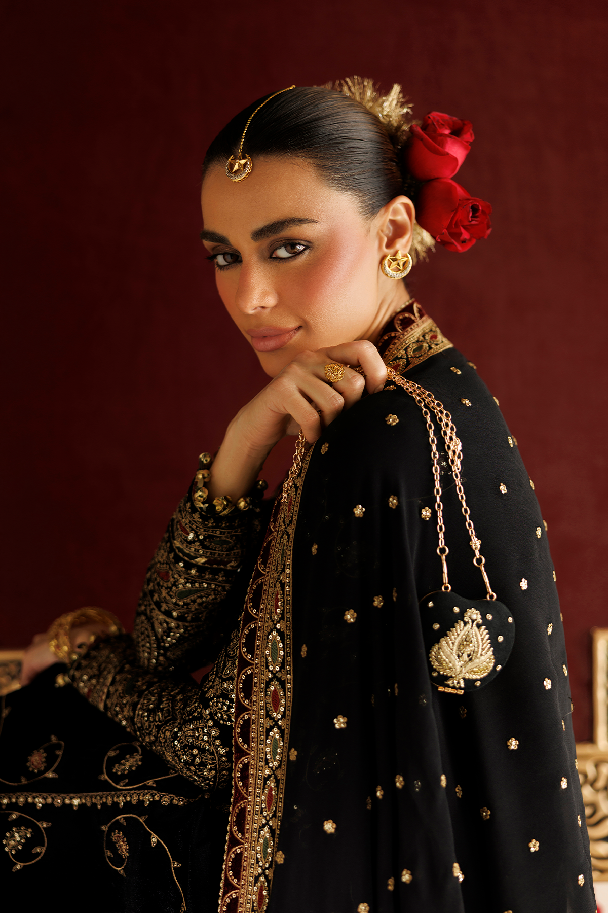 Embroidered Velvet Formal CVF26-D05