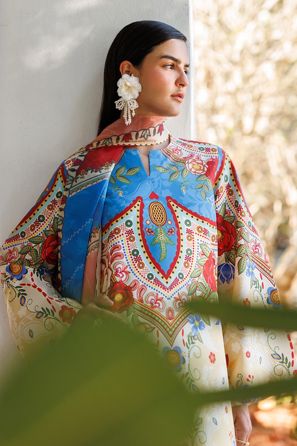 EMBROIDERED LAWN USE-9312