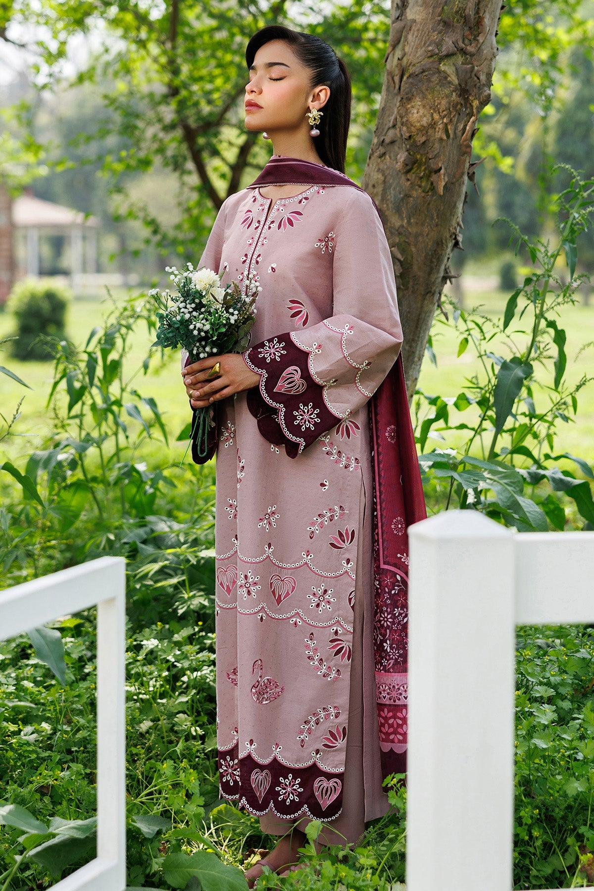 EMBROIDERED LAWN RTW-9348
