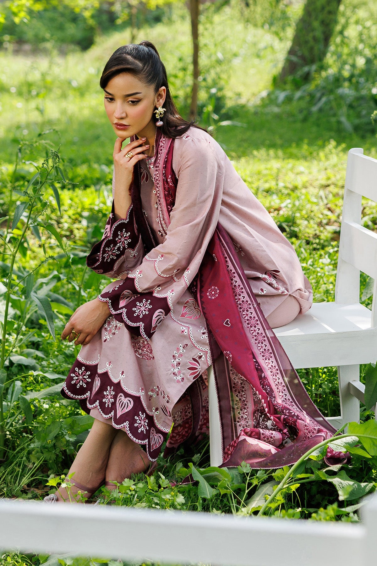 EMBROIDERED LAWN RTW-9348