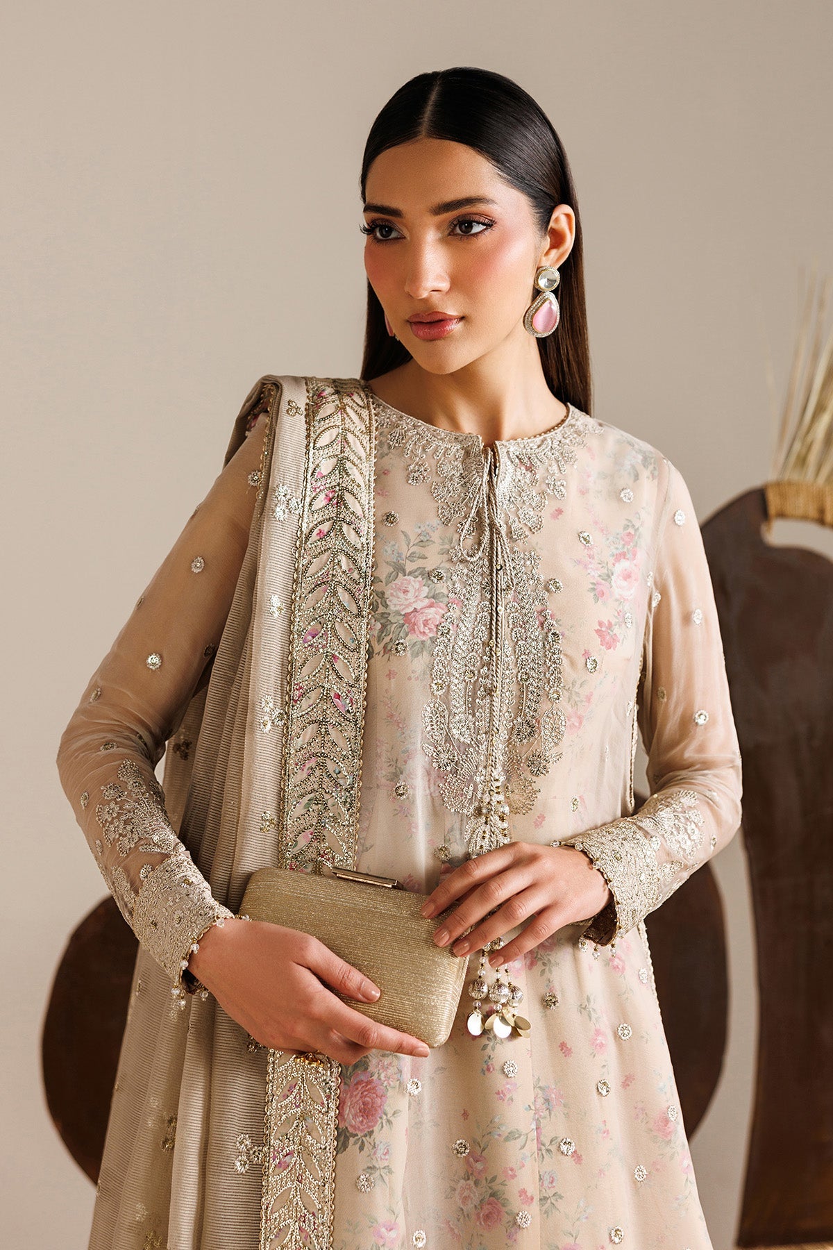 EMBROIDERED CHIFFON UC-3117