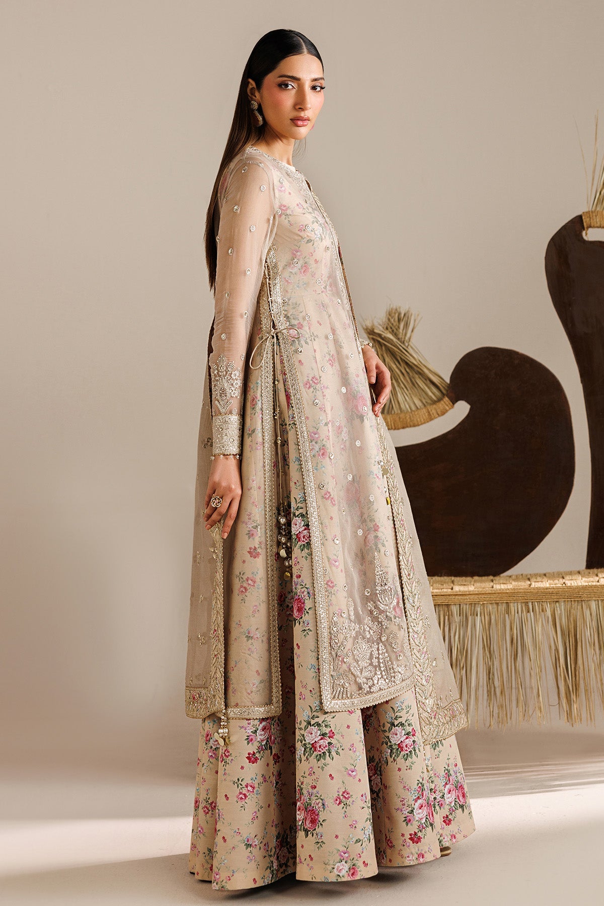 EMBROIDERED CHIFFON UC-3117
