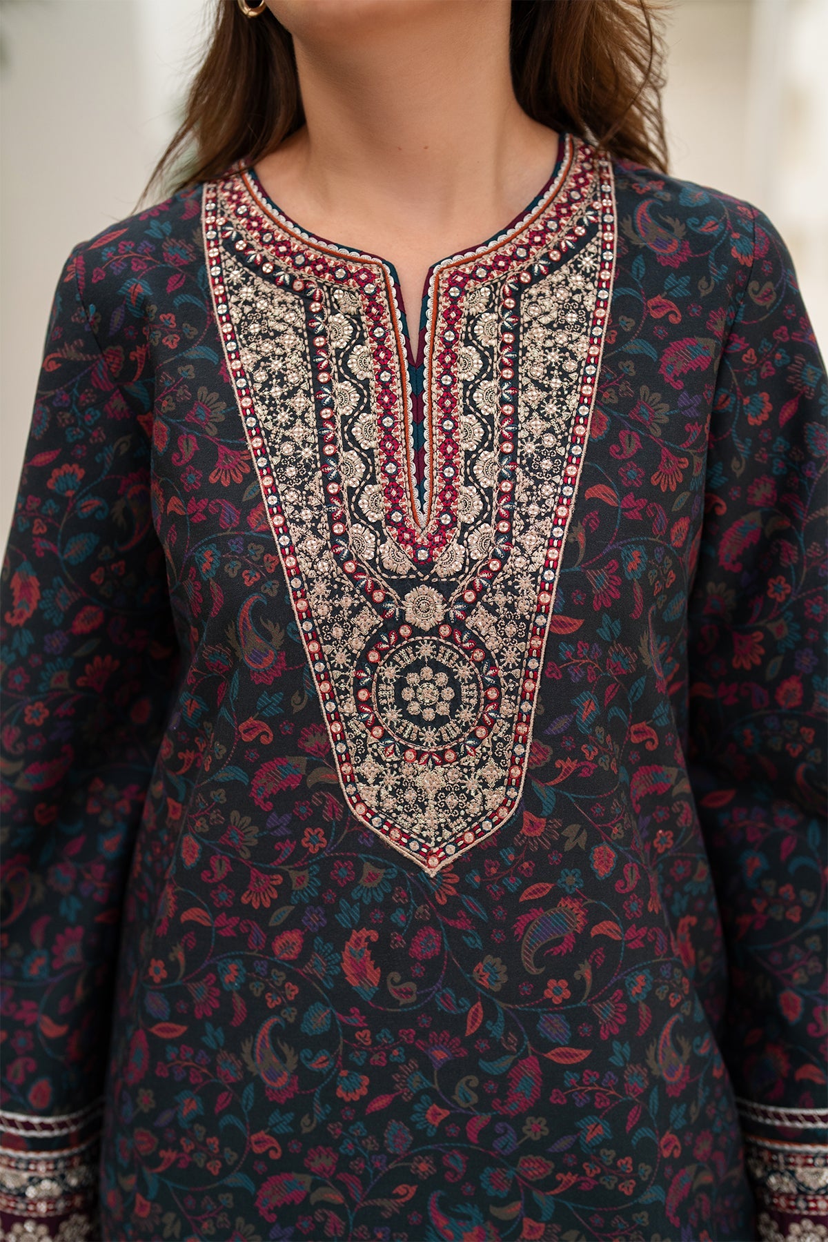 EMBROIDERED PREMIUM VISCOSE RTW-0098