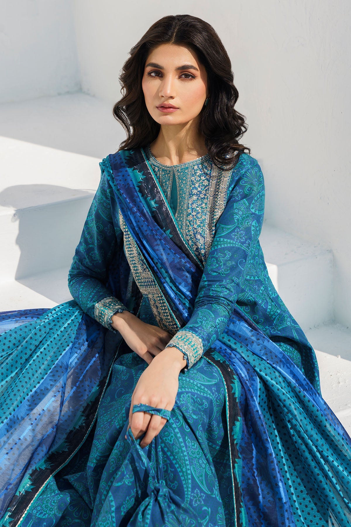 EMBROIDERED LAWN RTW-1308