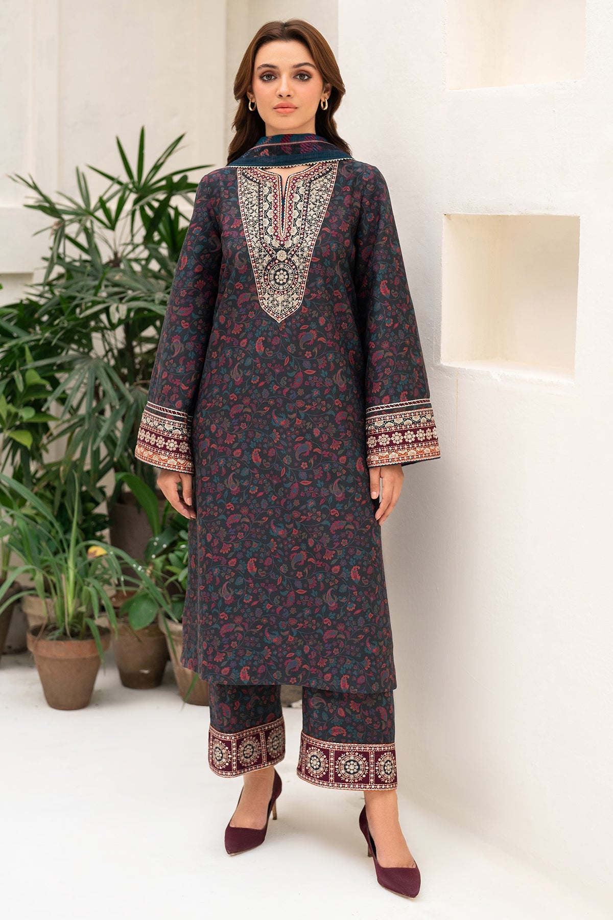 EMBROIDERED PREMIUM VISCOSE RTW-0098