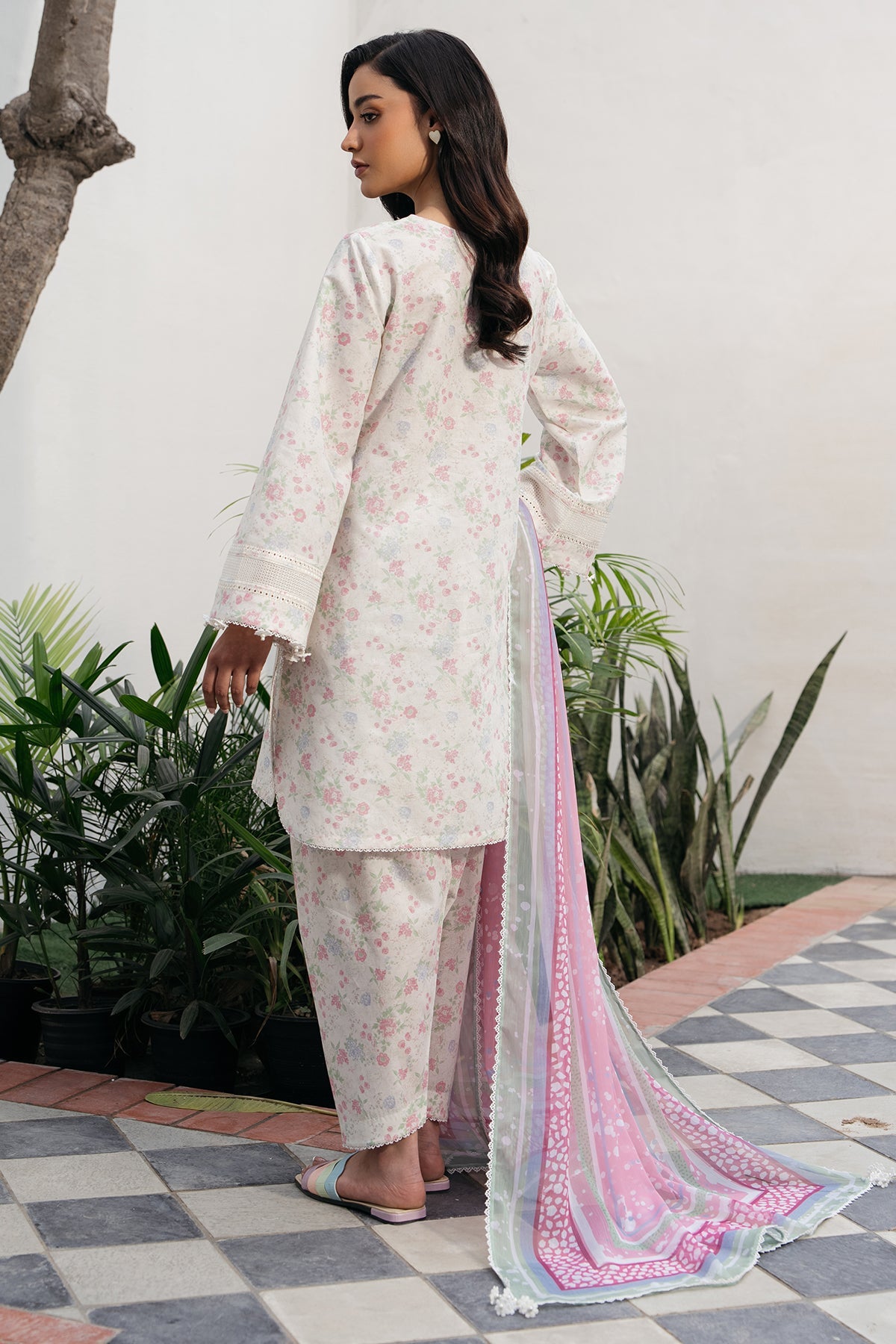 EMBROIDERED LAWN RTW - 1201