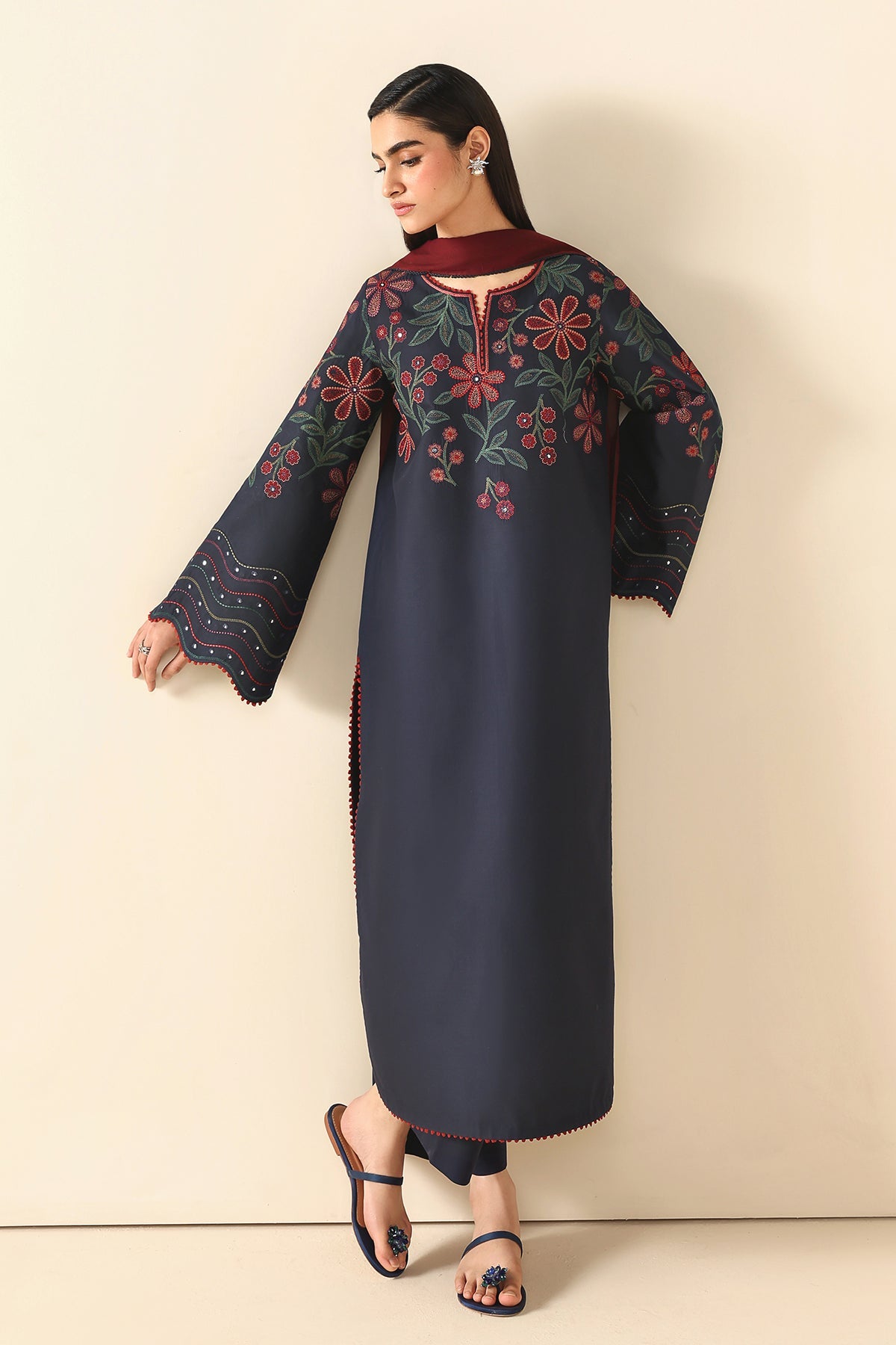 EMBROIDERED LAWN RTW-9341